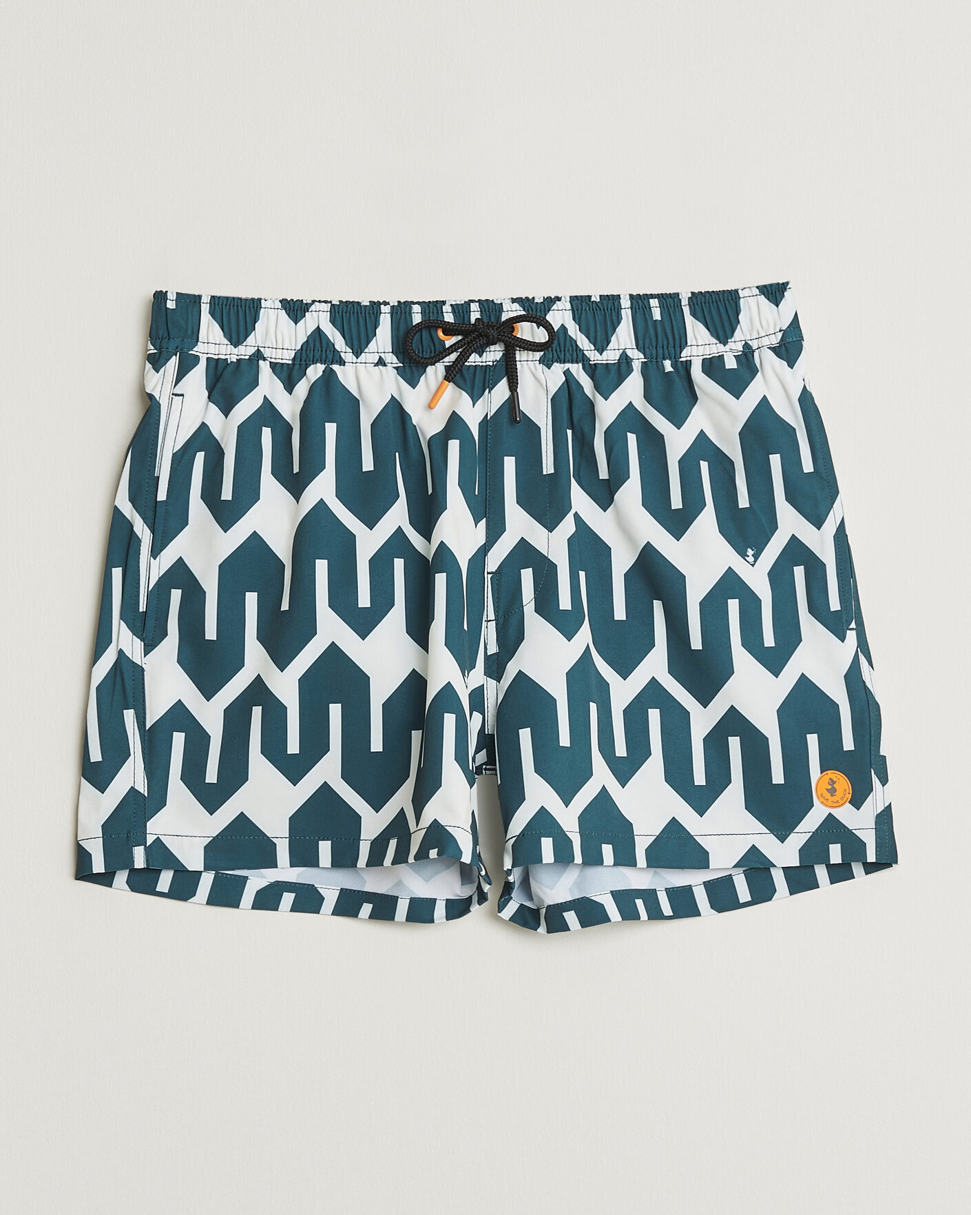 Hombres | Bañadores | Save The Duck | Printed Drawstring Swimshorts Zig Zag