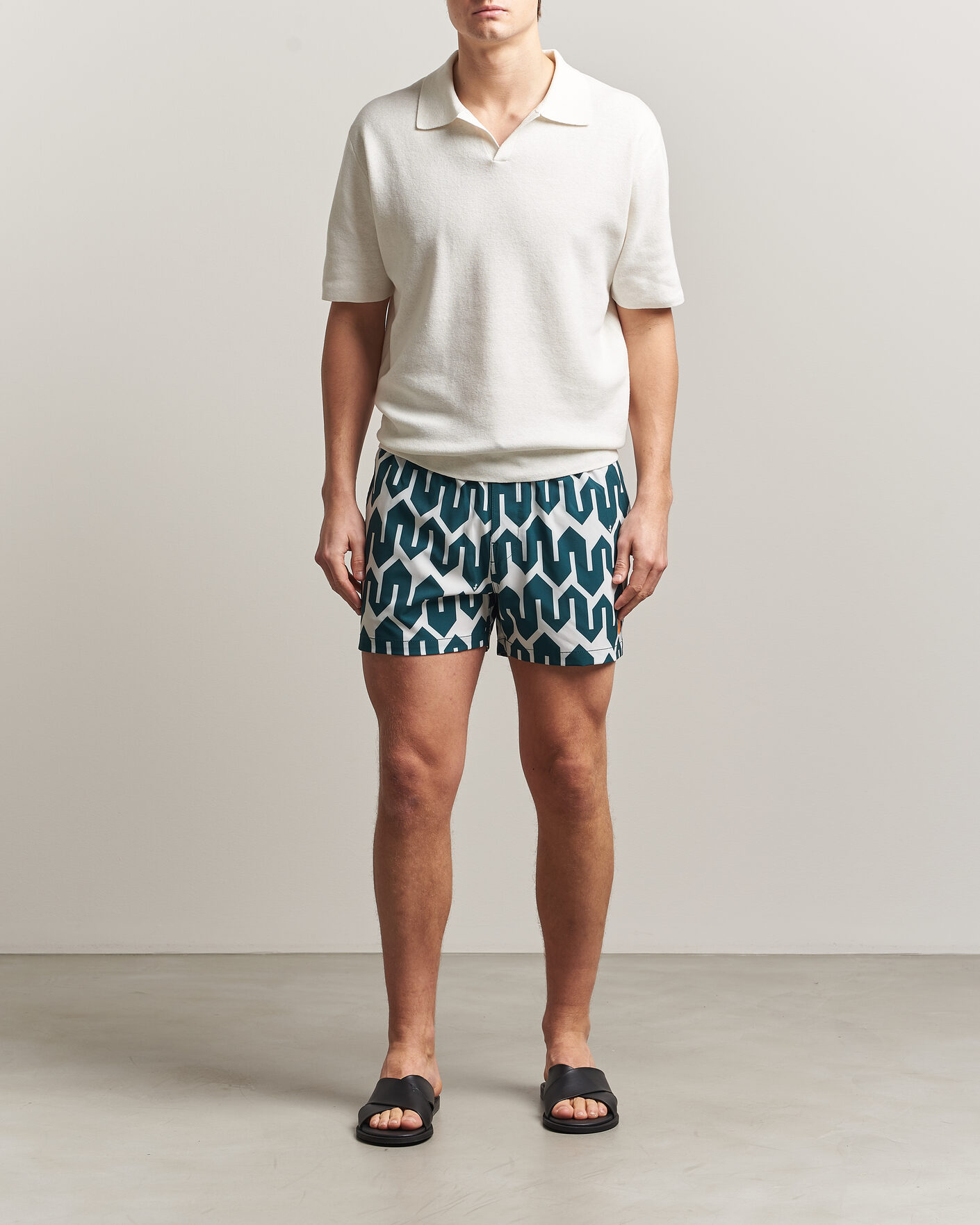Hombres | Bañadores | Save The Duck | Printed Drawstring Swimshorts Zig Zag