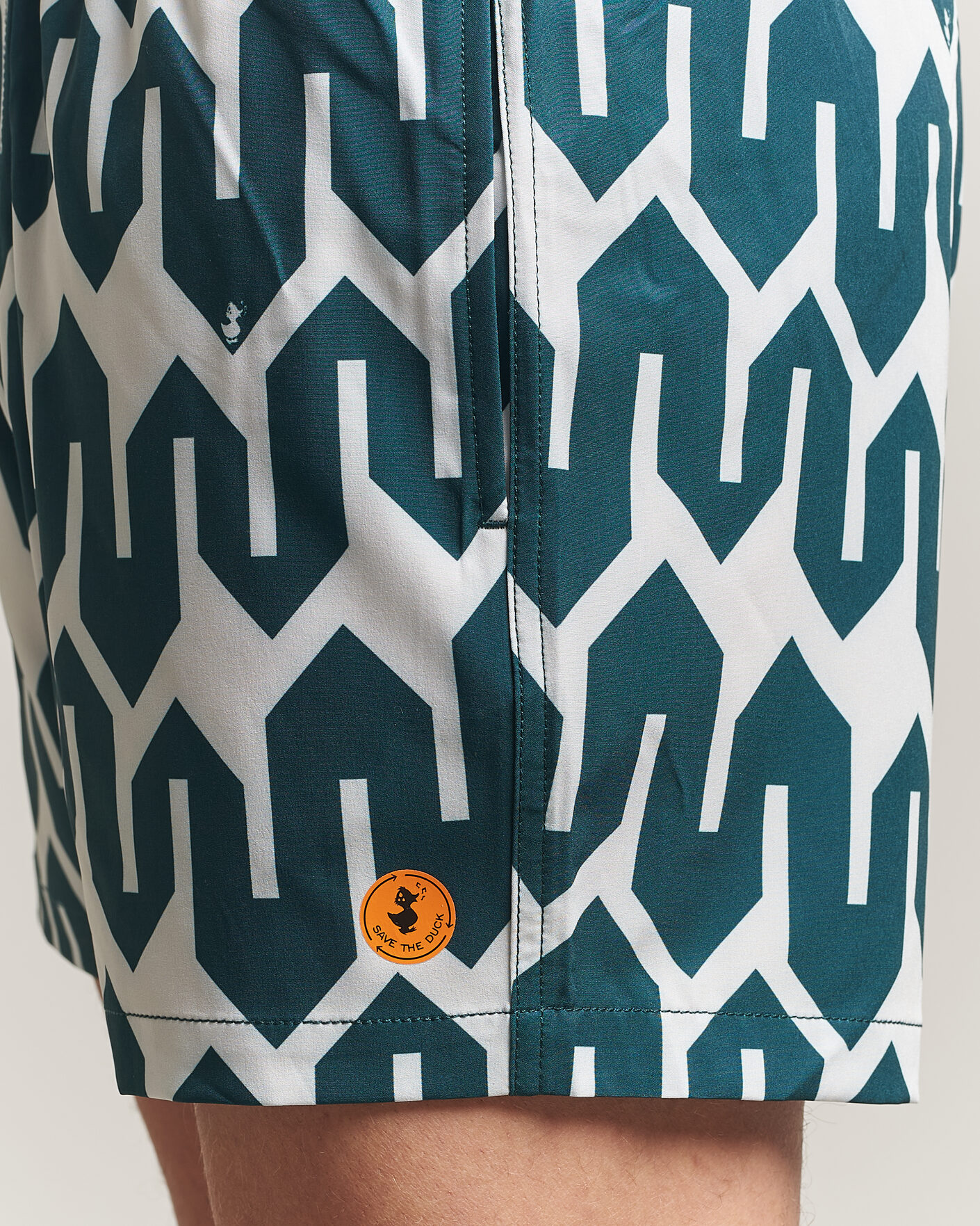 Hombres | Bañadores | Save The Duck | Printed Drawstring Swimshorts Zig Zag