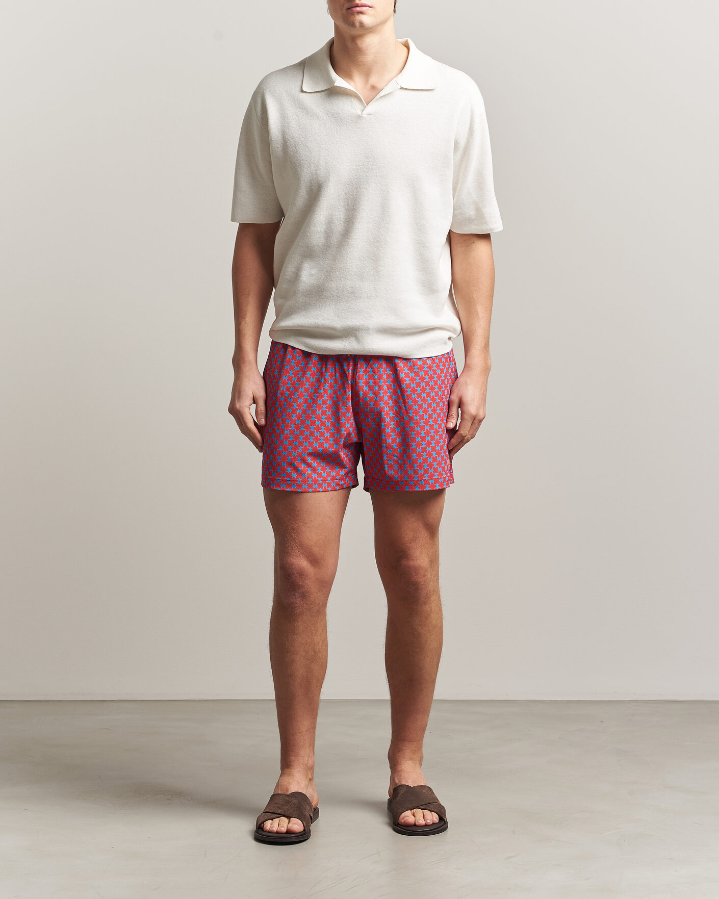 Hombres | Bañadores | Save The Duck | Printed Drawstring Swimshorts Geometrical Flowers