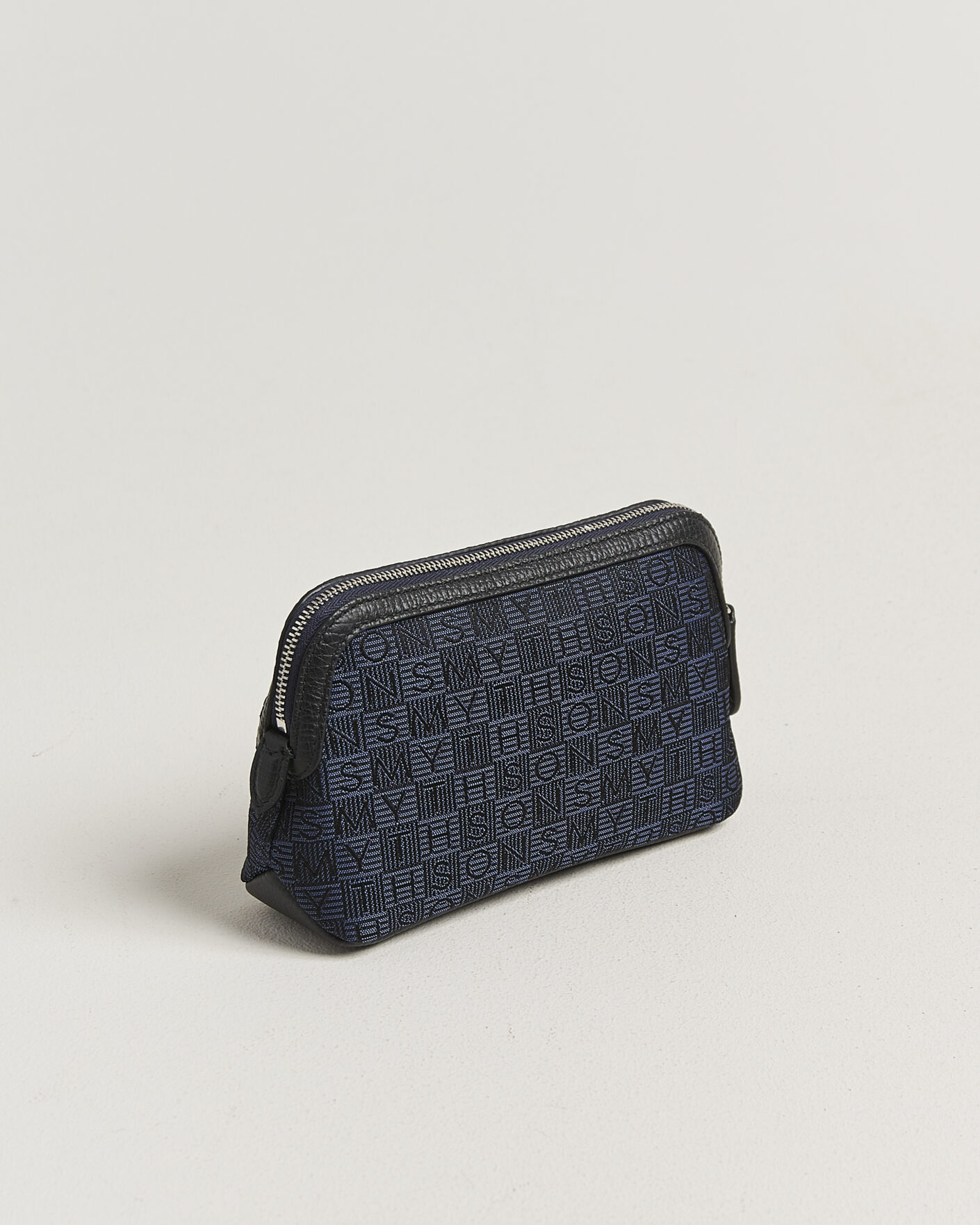 Hombres | Bolsos | Smythson | Canvas Stamp Small Travel Pouch Navy