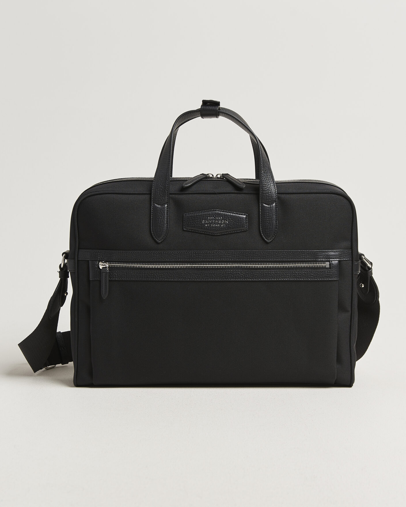 Hombres | Bolsos | Smythson | Canvas Norton Briefcase Black