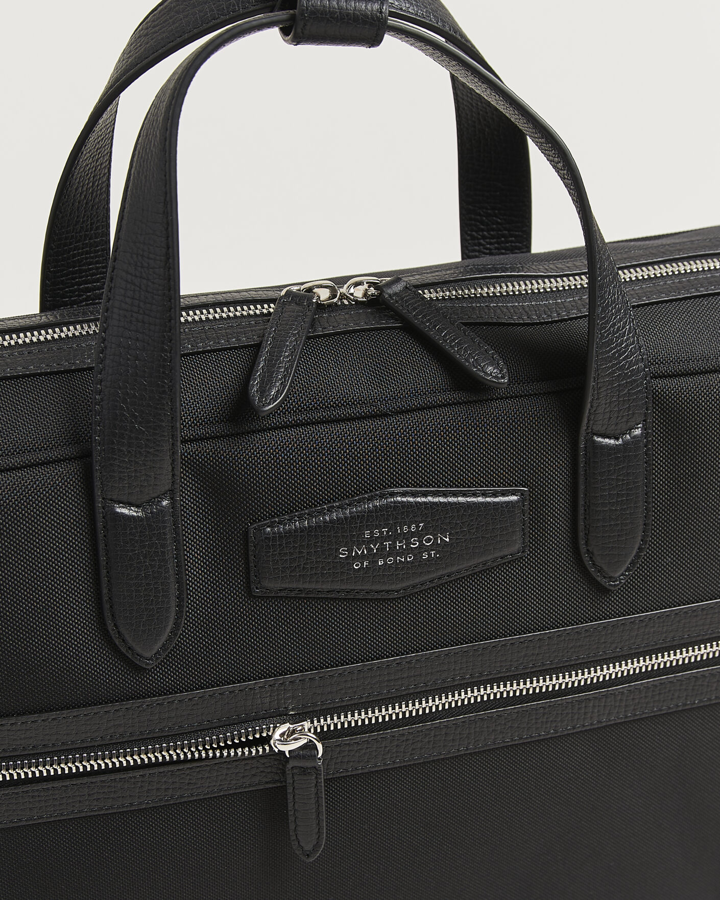 Hombres | Bolsos | Smythson | Canvas Norton Briefcase Black