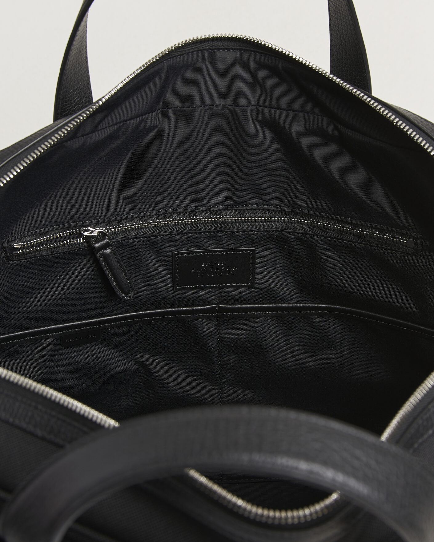 Hombres | Bolsos | Smythson | Canvas Norton Briefcase Black