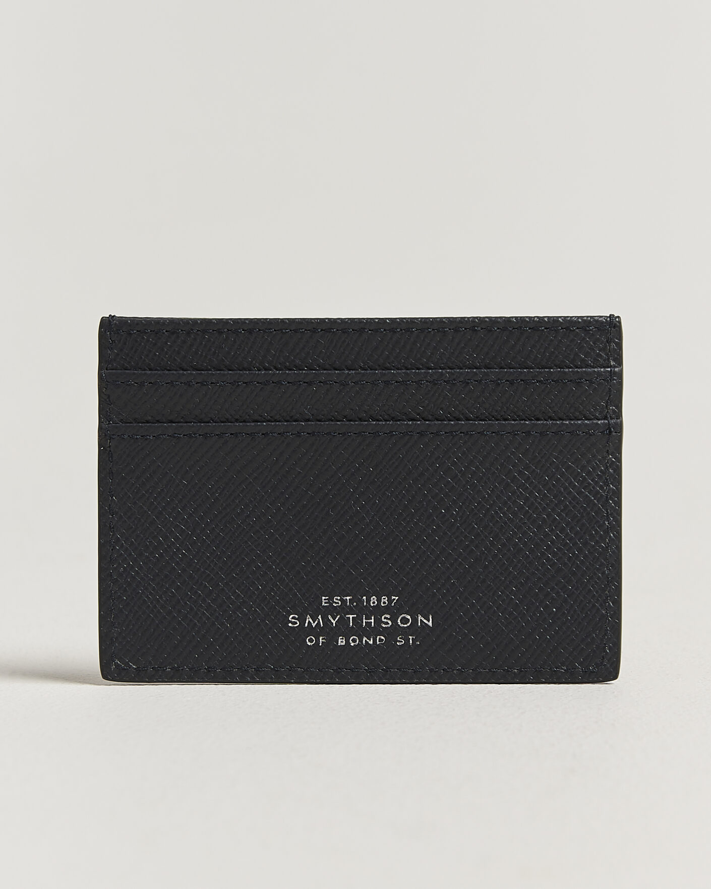 Hombres | Billeteras | Smythson | Panama Flat Cardholder  Navy