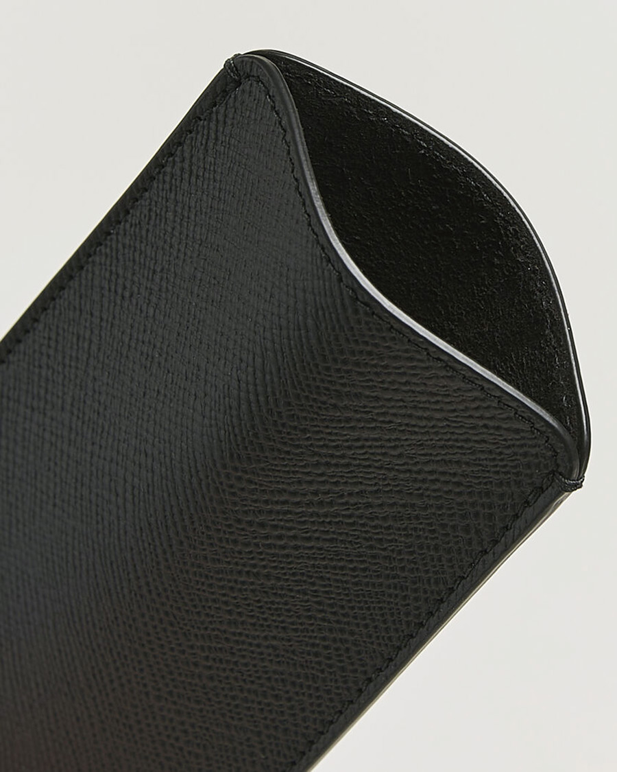 Hombres | Smythson Panama Glasses Case Black | Smythson | Panama Glasses Case Black