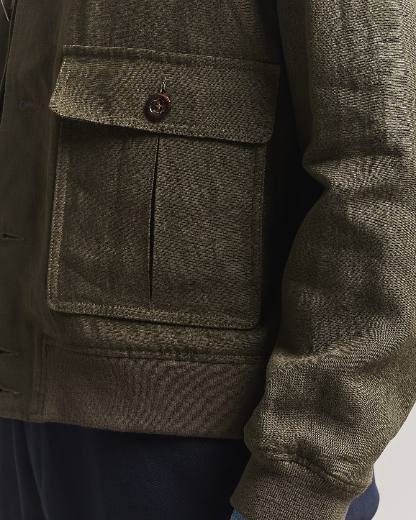 Hombres | Abrigos y chaquetas | Valstar | Valstarino Linen Jacket Olive