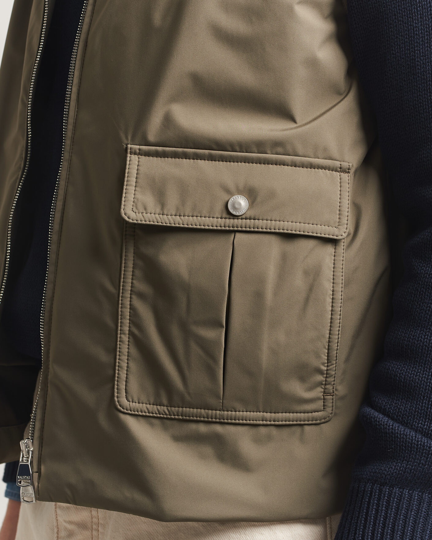 Hombres | Chalecos | Valstar | Nylon Zip Vest Military