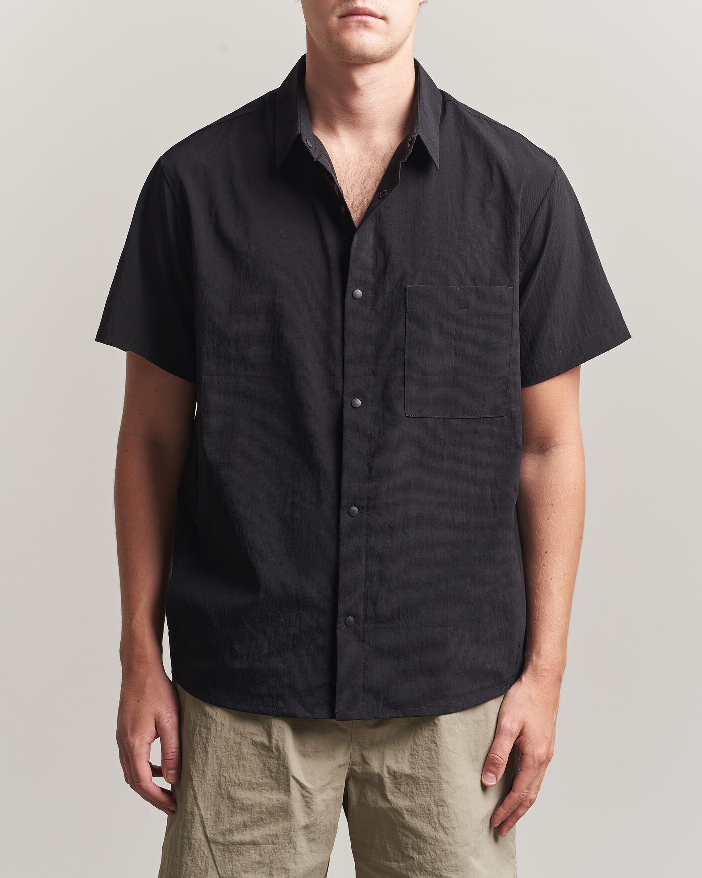 Hombres | Camisetas | Snow Peak | Quick Dry Shirt Black
