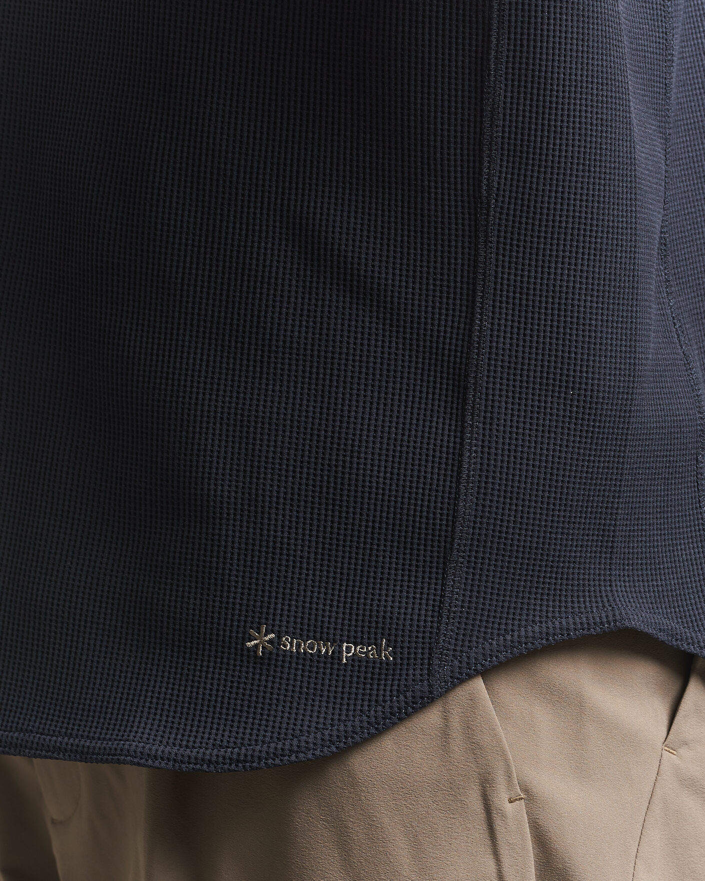 Hombres | Camisetas | Snow Peak | Dry Waffle T-Shirt Dark Navy