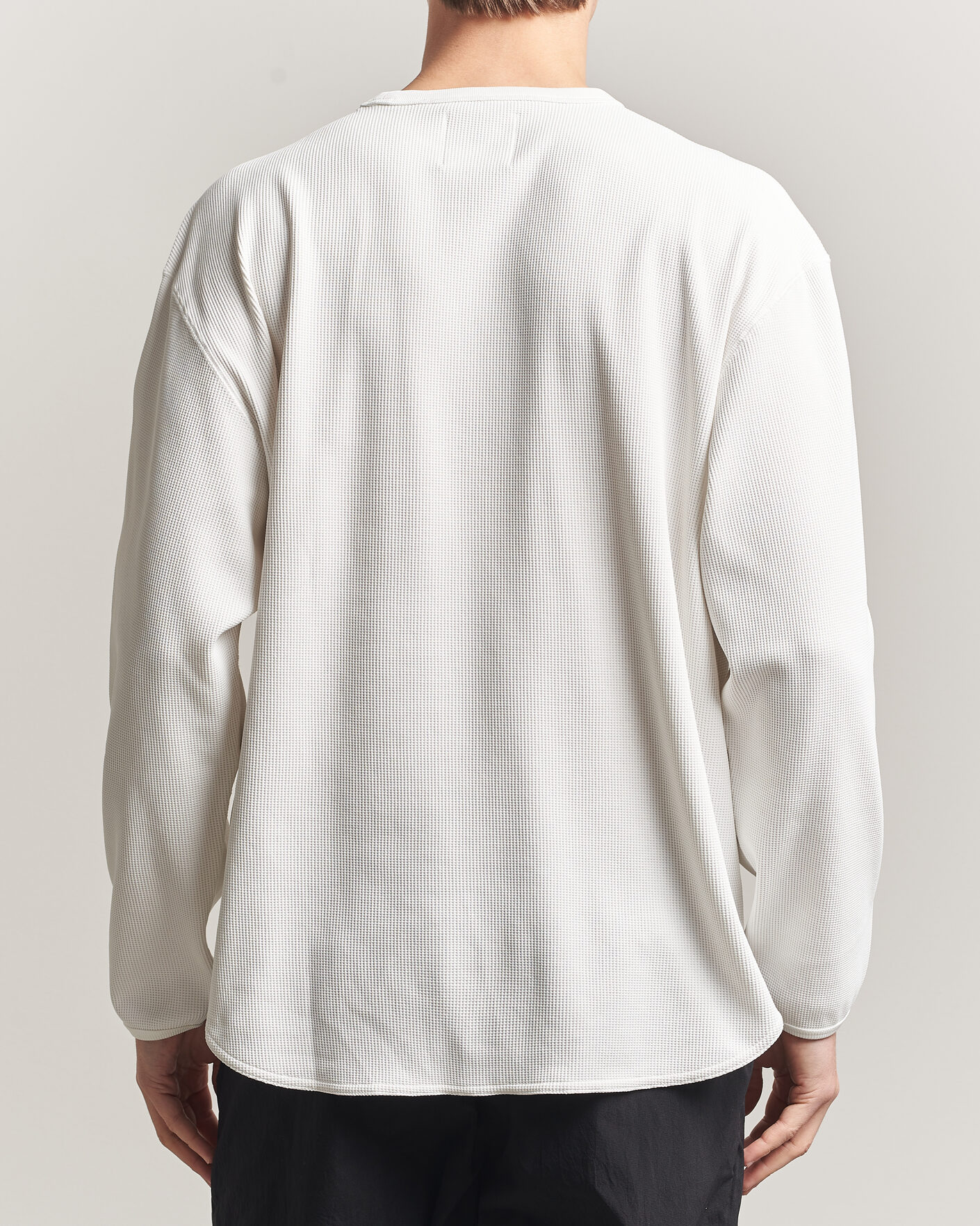 Hombres | Camisetas | Snow Peak | Dry Waffle Long Sleeve T-Shirt Off White