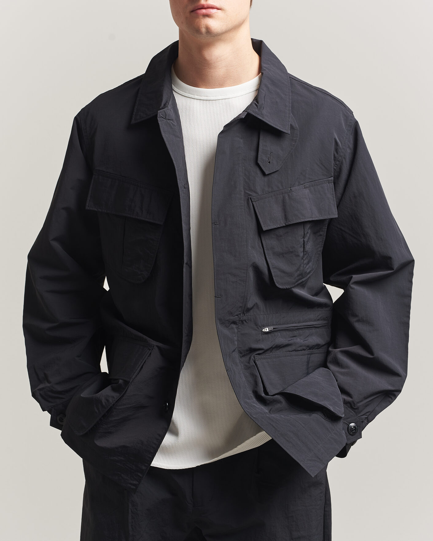 Hombres | Abrigos y chaquetas | Snow Peak | Nylon Washer Jacket Black