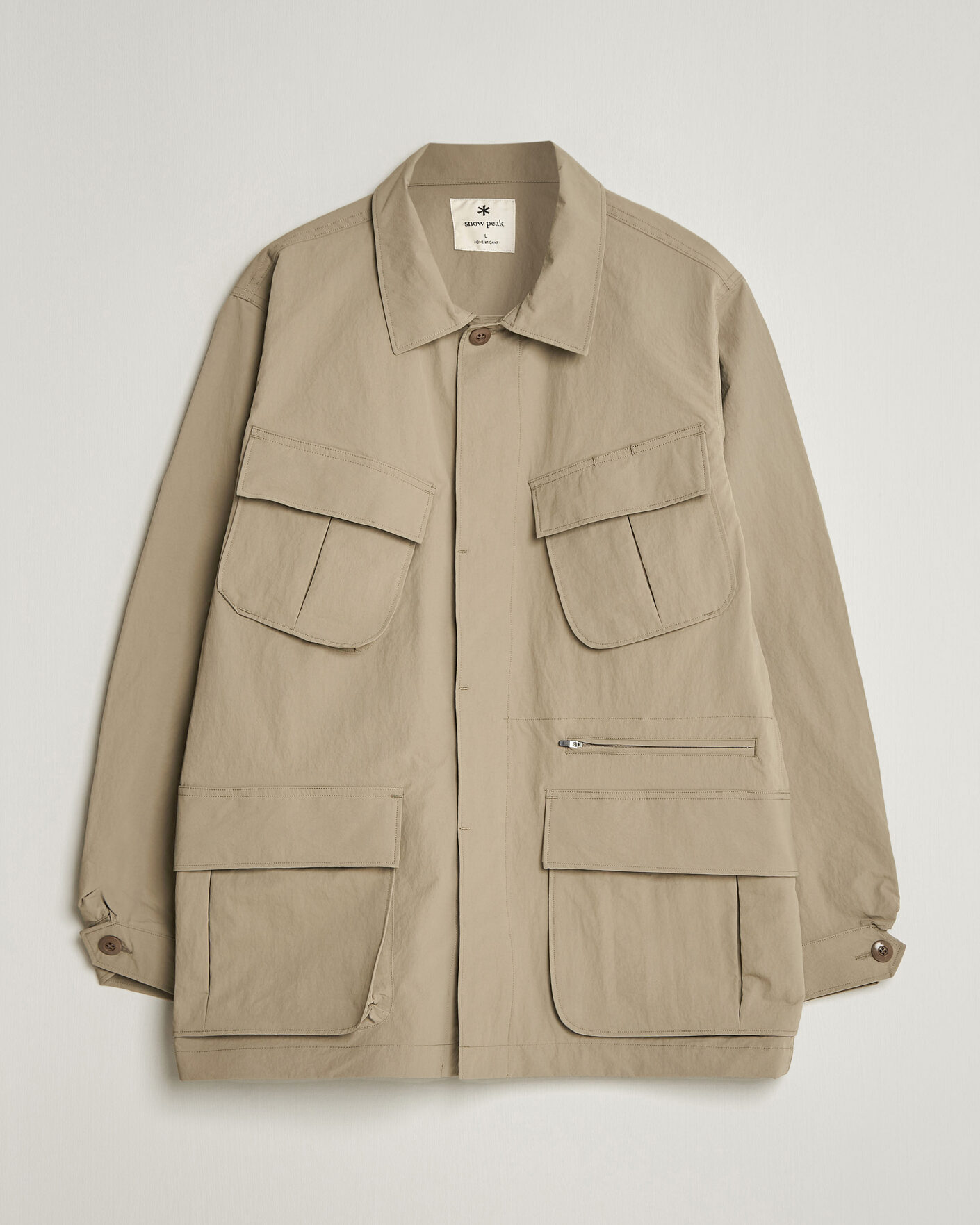 Hombres | Abrigos y chaquetas | Snow Peak | Nylon Washer Jacket Greige