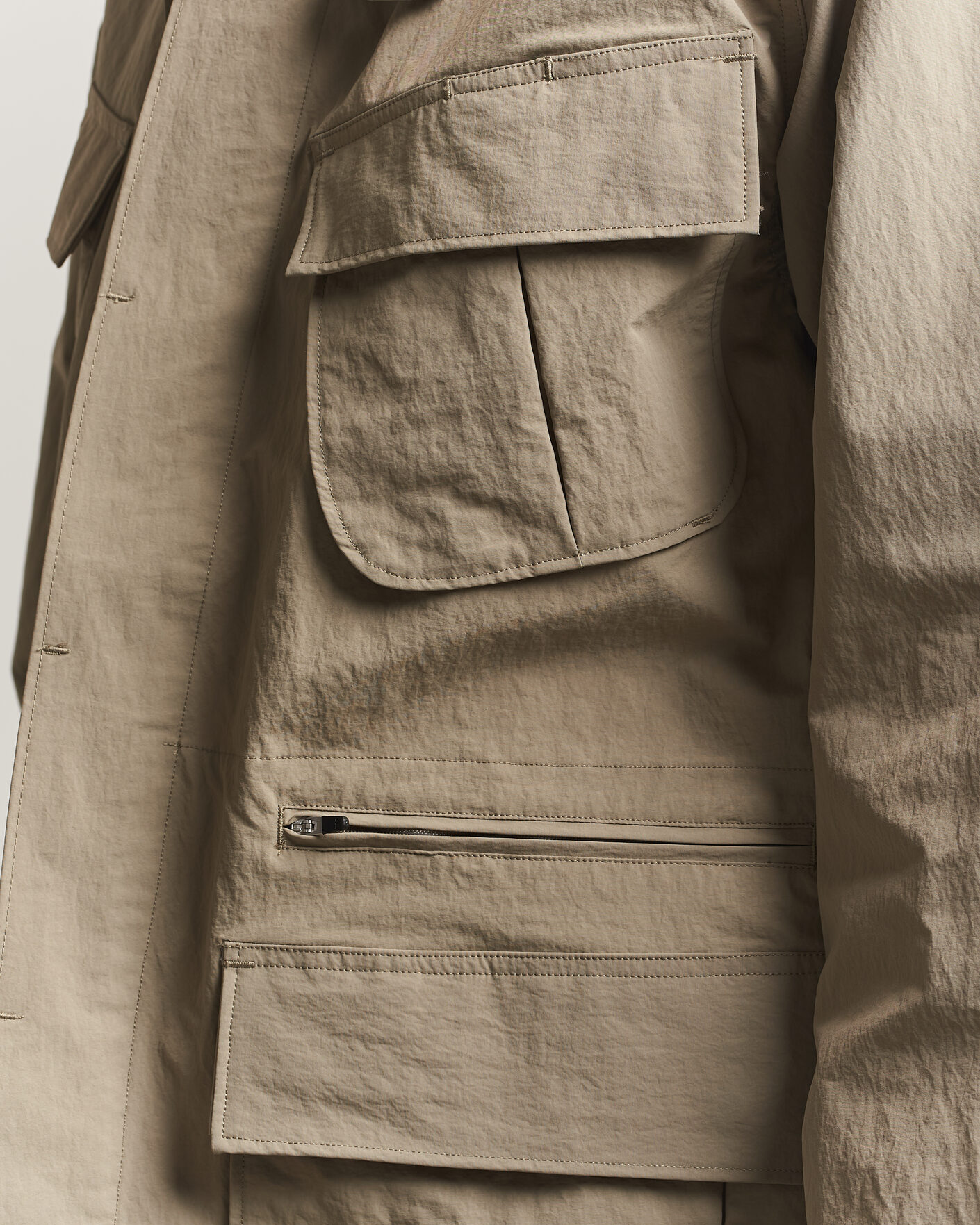 Hombres | Abrigos y chaquetas | Snow Peak | Nylon Washer Jacket Greige