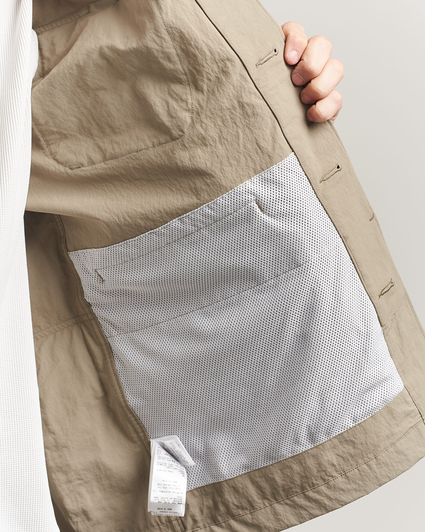 Hombres | Abrigos y chaquetas | Snow Peak | Nylon Washer Jacket Greige