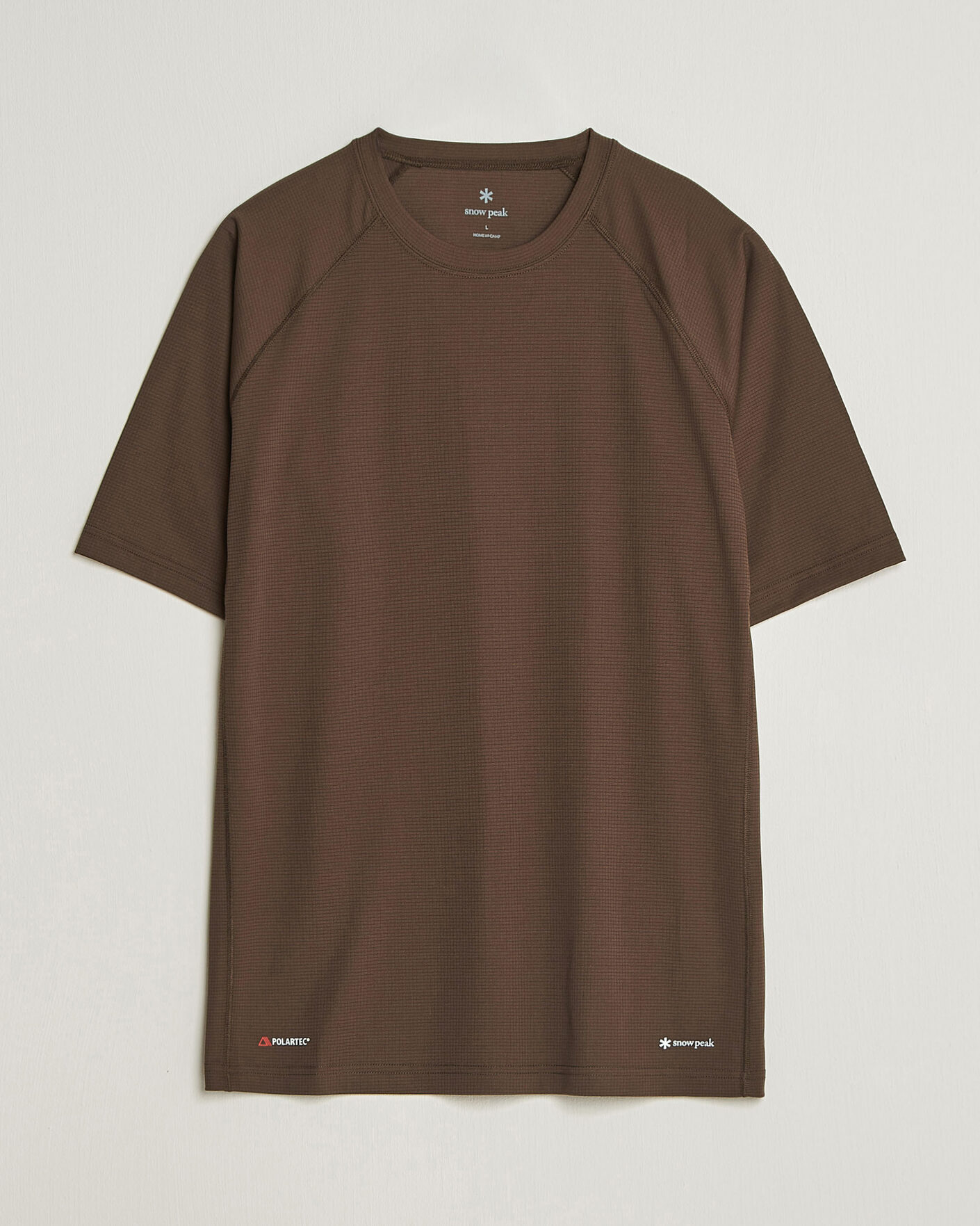 Hombres | Camisetas | Snow Peak | Polartec Power Dry T-Shirt Brown