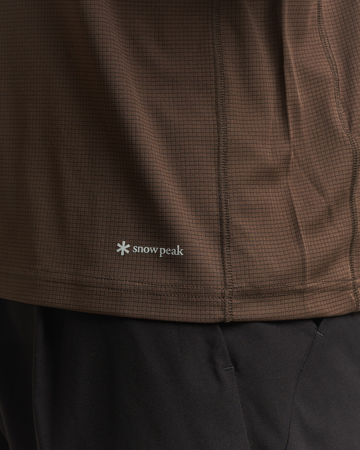 Hombres | Camisetas | Snow Peak | Polartec Power Dry T-Shirt Brown