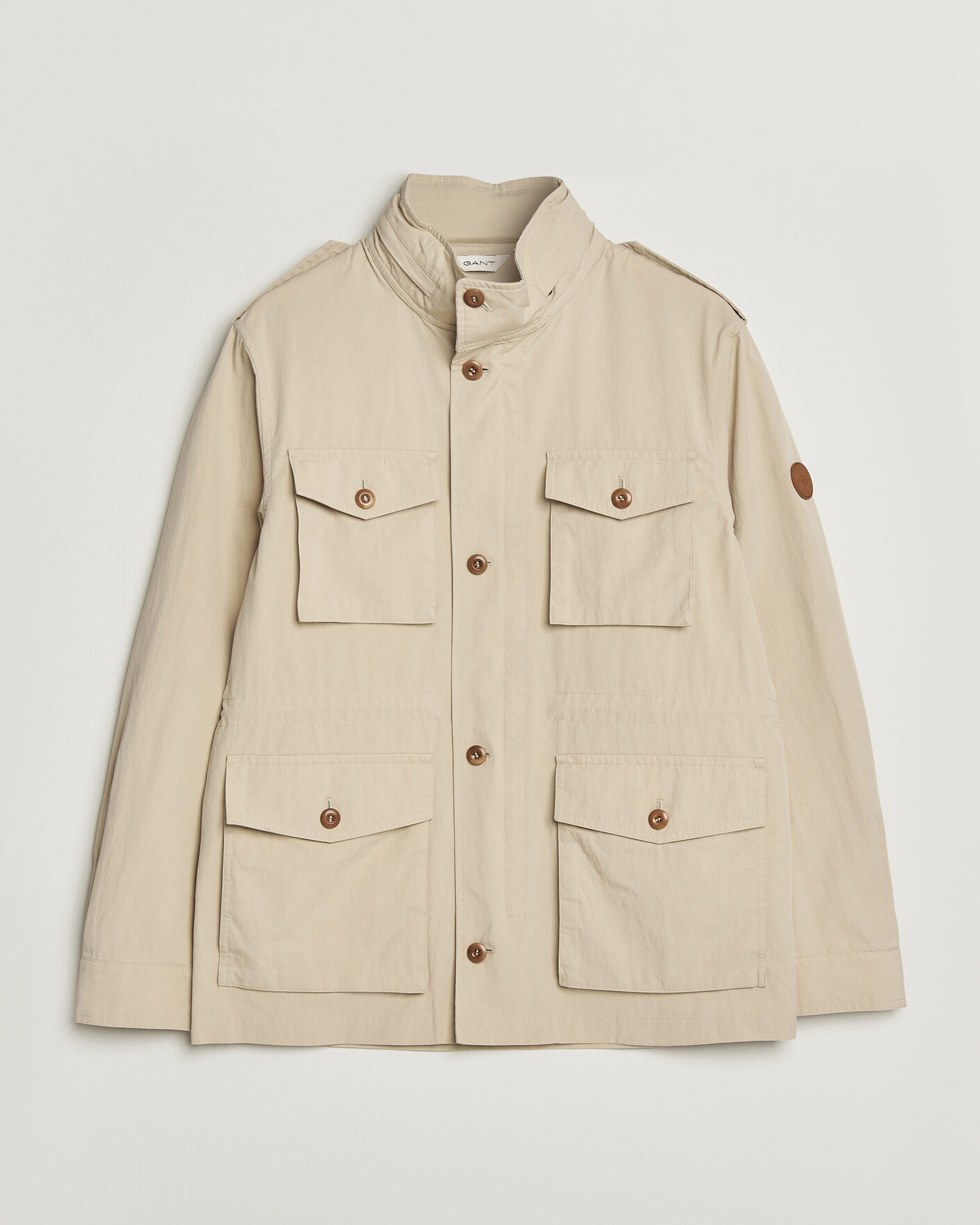Hombres | Abrigos y chaquetas | GANT | Cotton Field Jacket Oat Beige