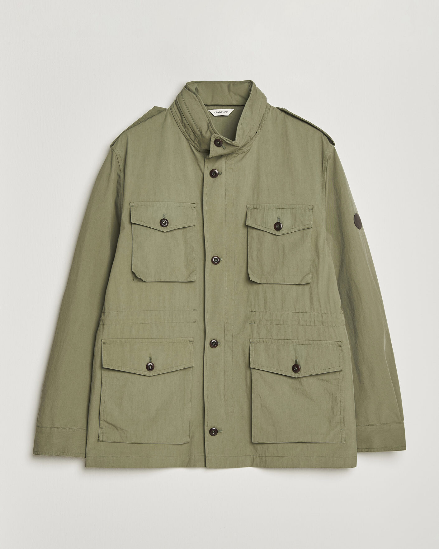 Hombres | Abrigos y chaquetas | GANT | Cotton Field Jacket Dry Herb Green