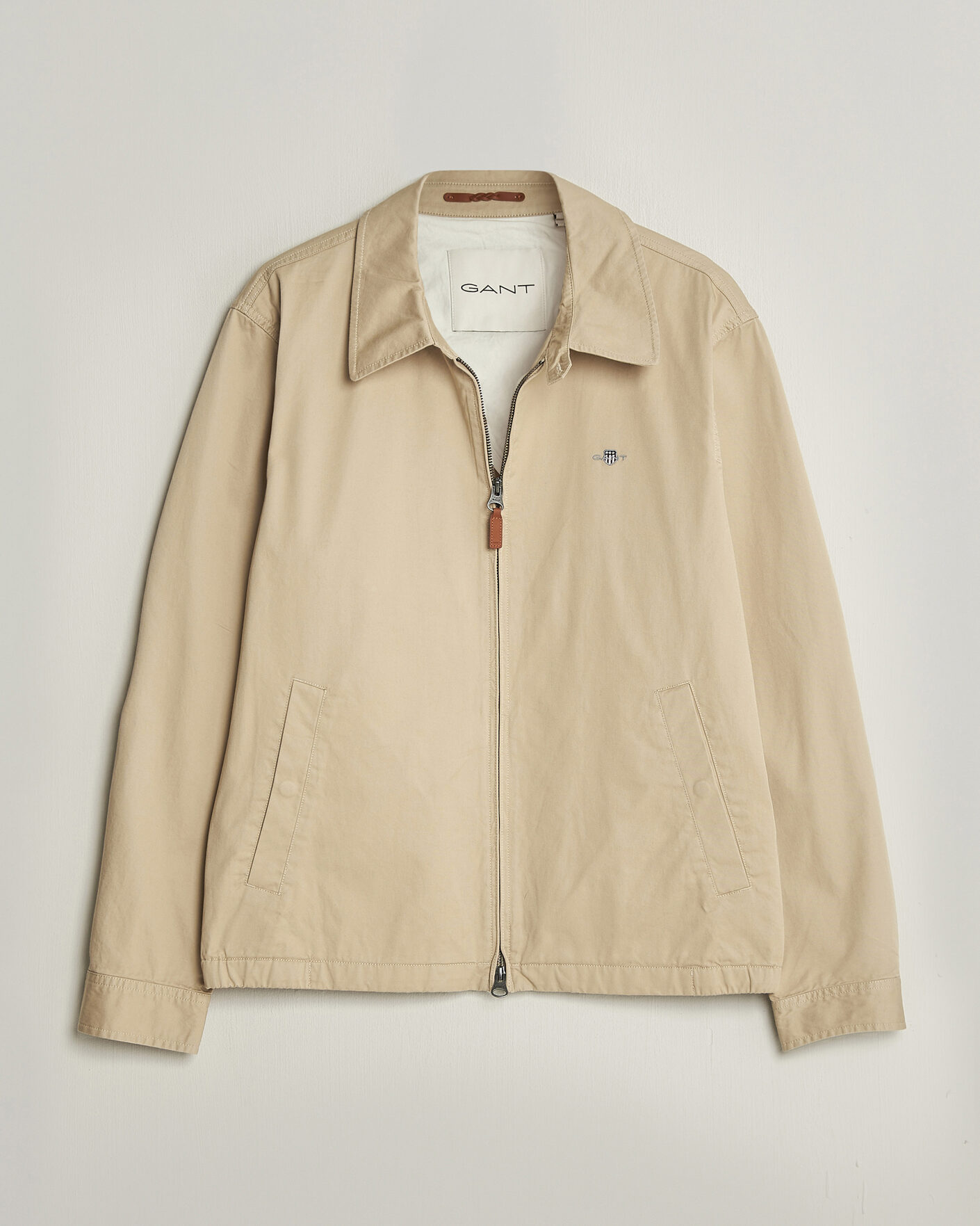 Hombres | Abrigos y chaquetas | GANT | Cotton Windcheater Jacket Oat Beige
