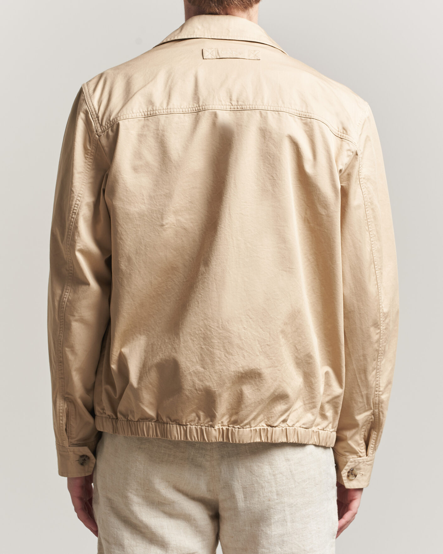 Hombres | Abrigos y chaquetas | GANT | Cotton Windcheater Jacket Oat Beige