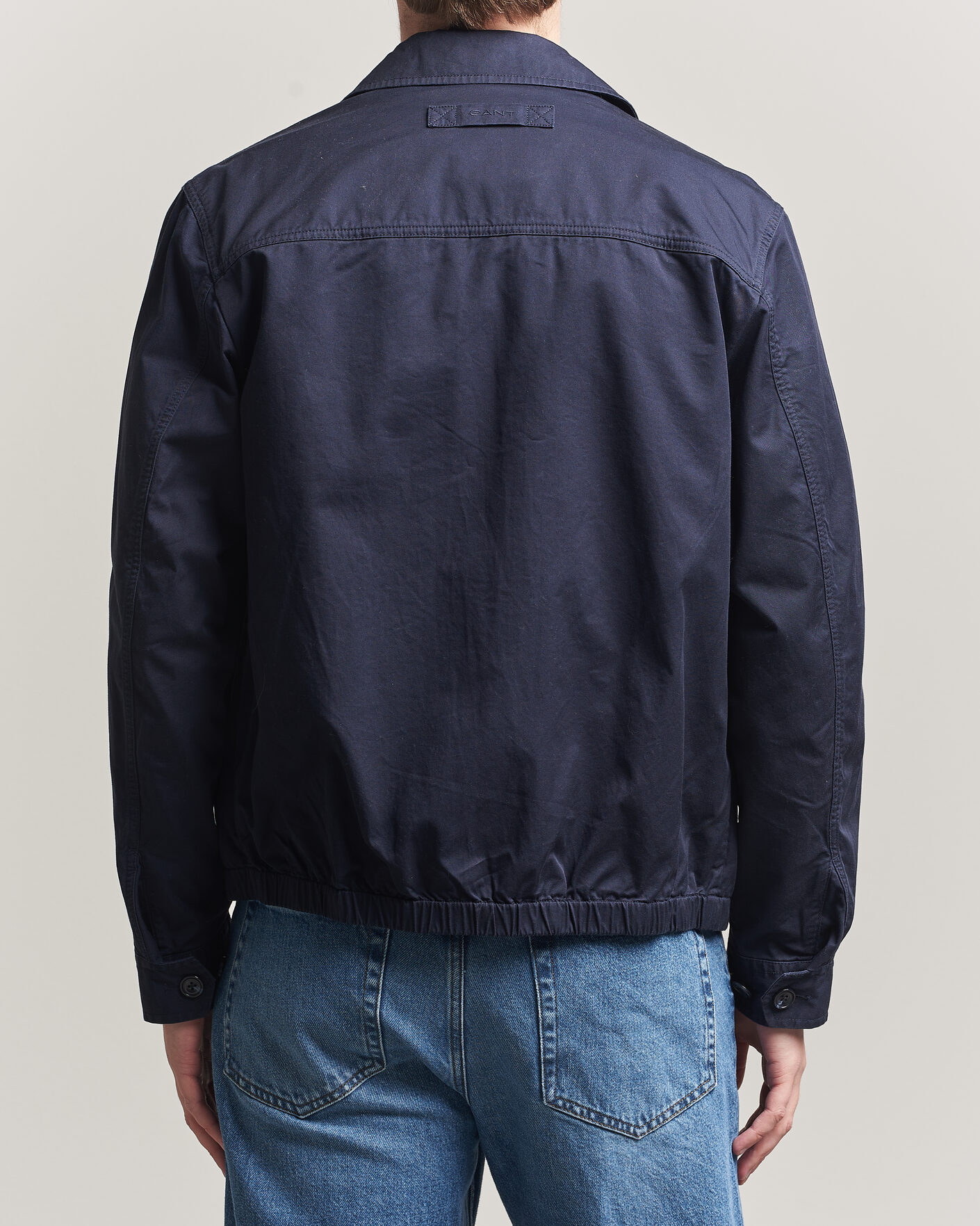 Hombres | Abrigos y chaquetas | GANT | Cotton Windcheater Jacket Evening Blue