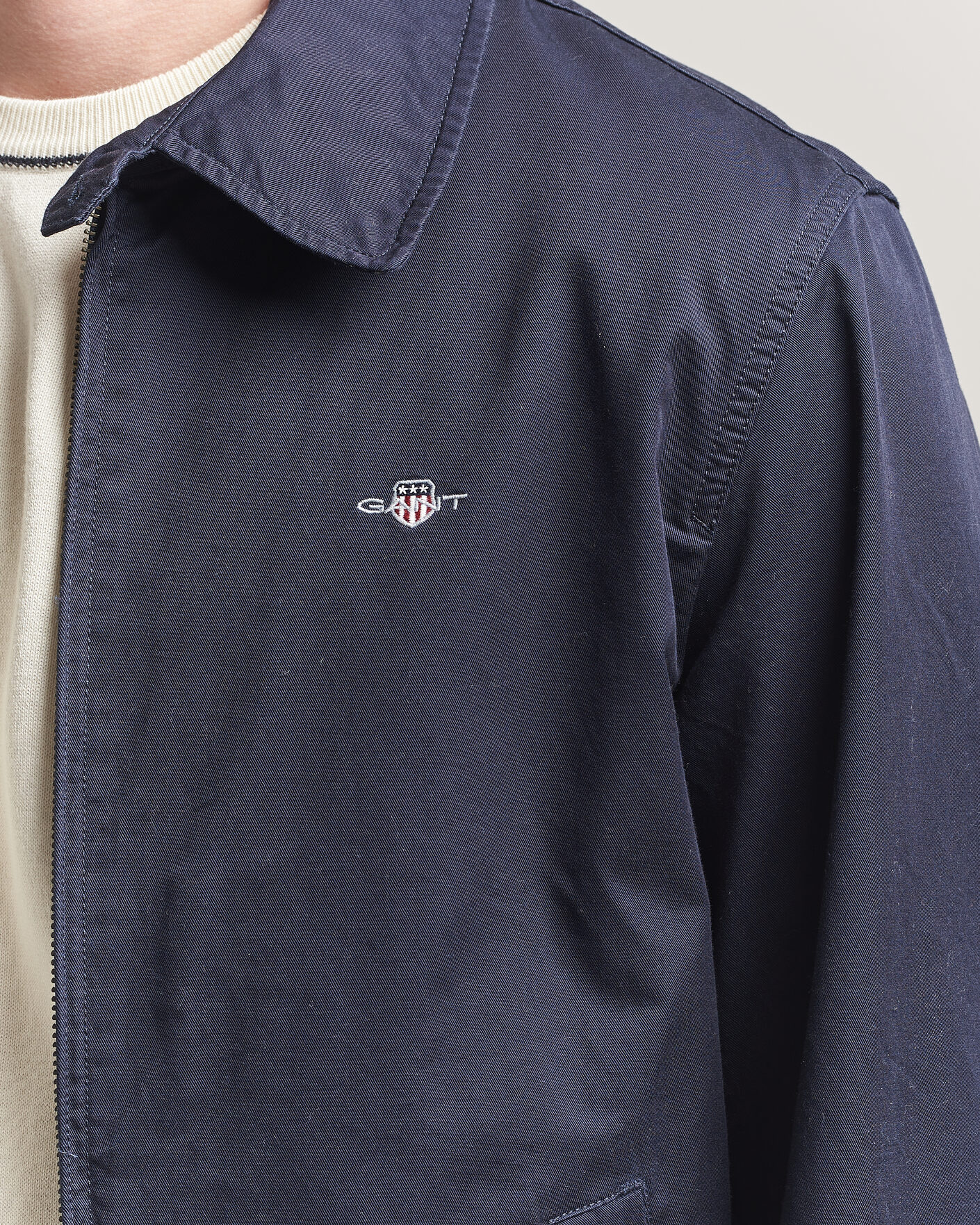 Hombres | Abrigos y chaquetas | Gant | Cotton Windcheater Jacket Evening Blue