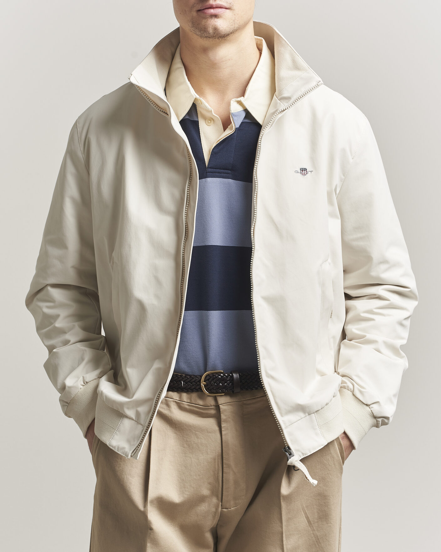 Hombres | Abrigos y chaquetas | GANT | Lightweight Hampshire Jacket Sand