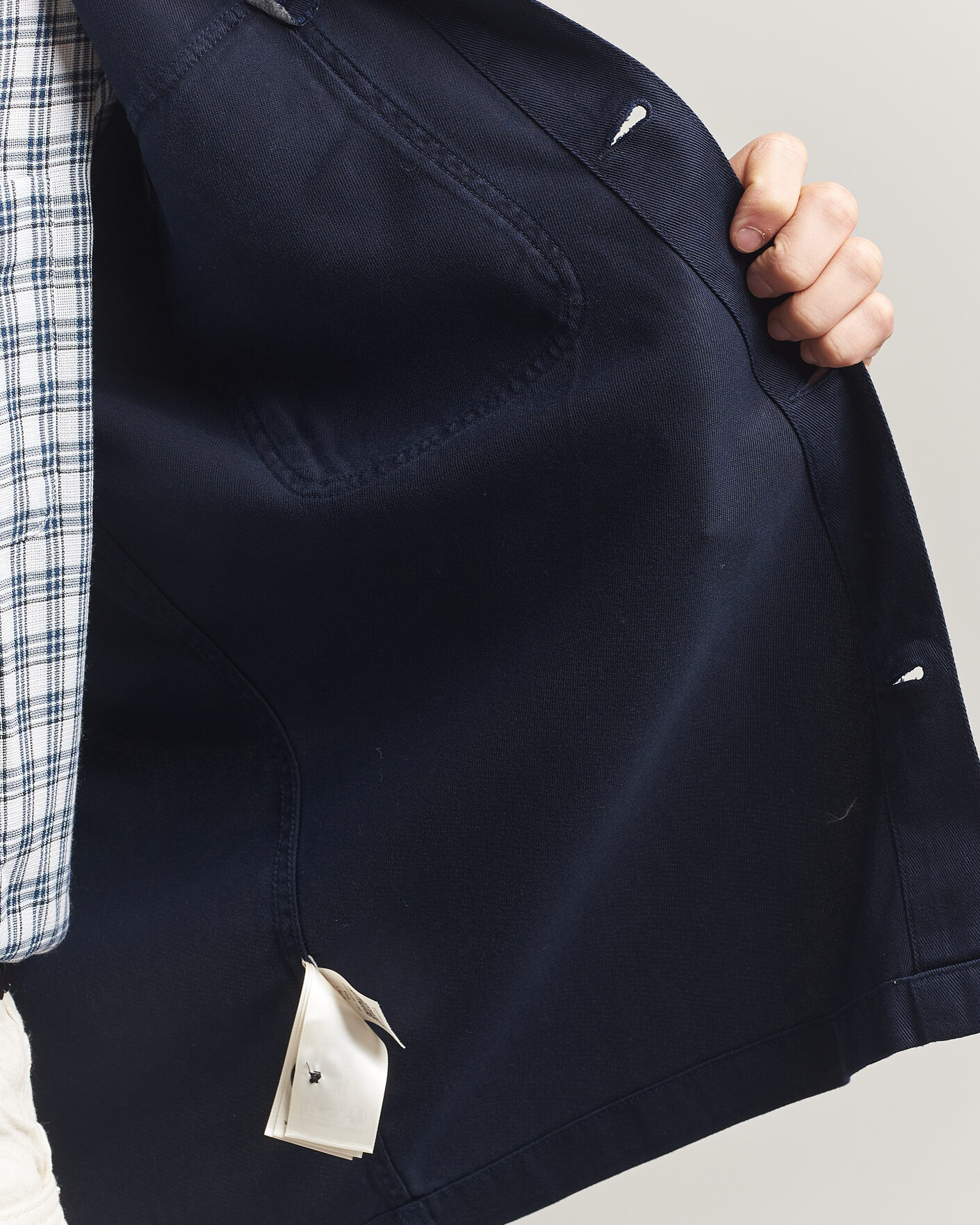 Hombres | Camisas | Gant | Regular Fit Lyocell Overshirt Evening Blue