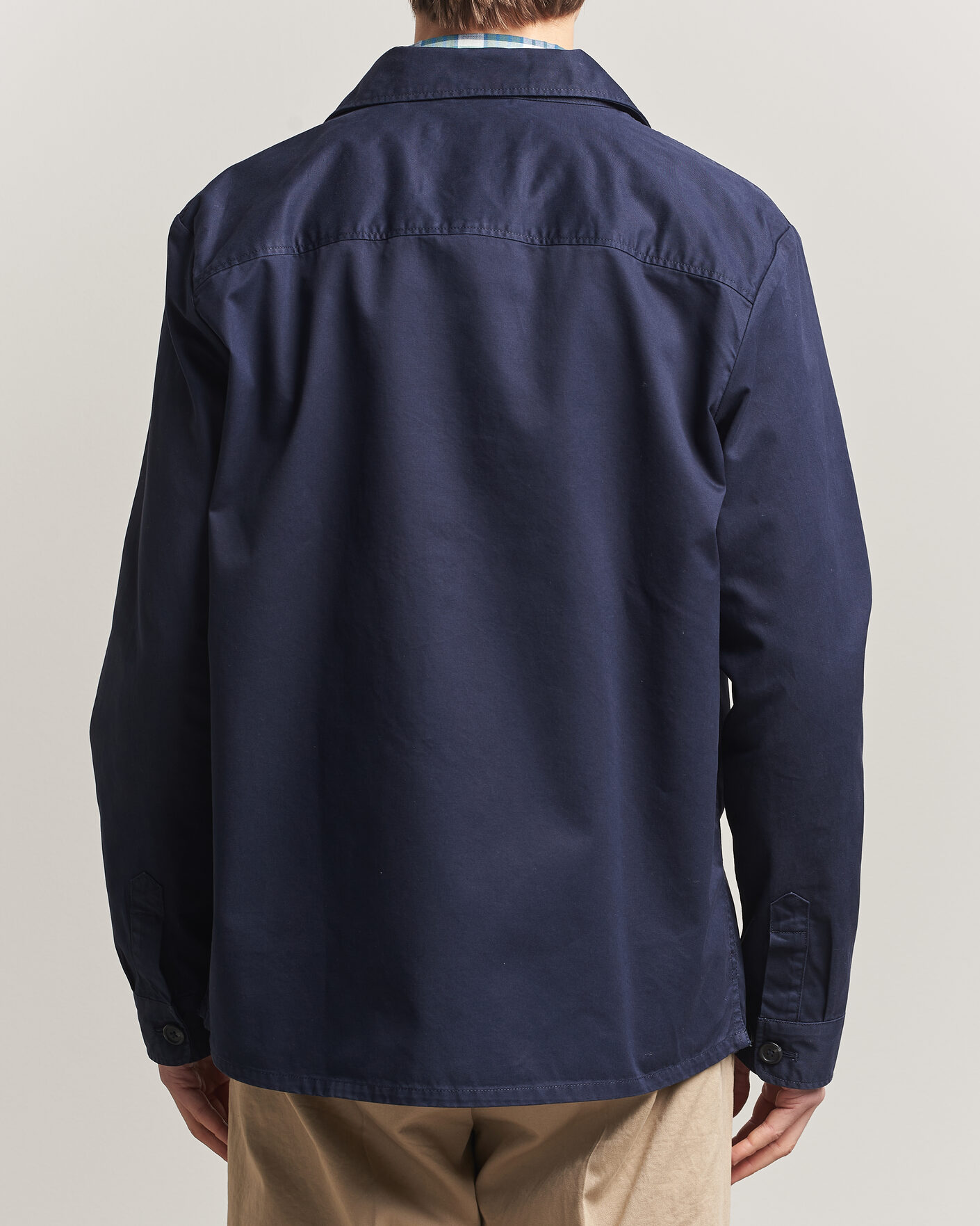 Hombres | Camisas | GANT | Regular Fit Cotton Twill Overshirt Evening Blue