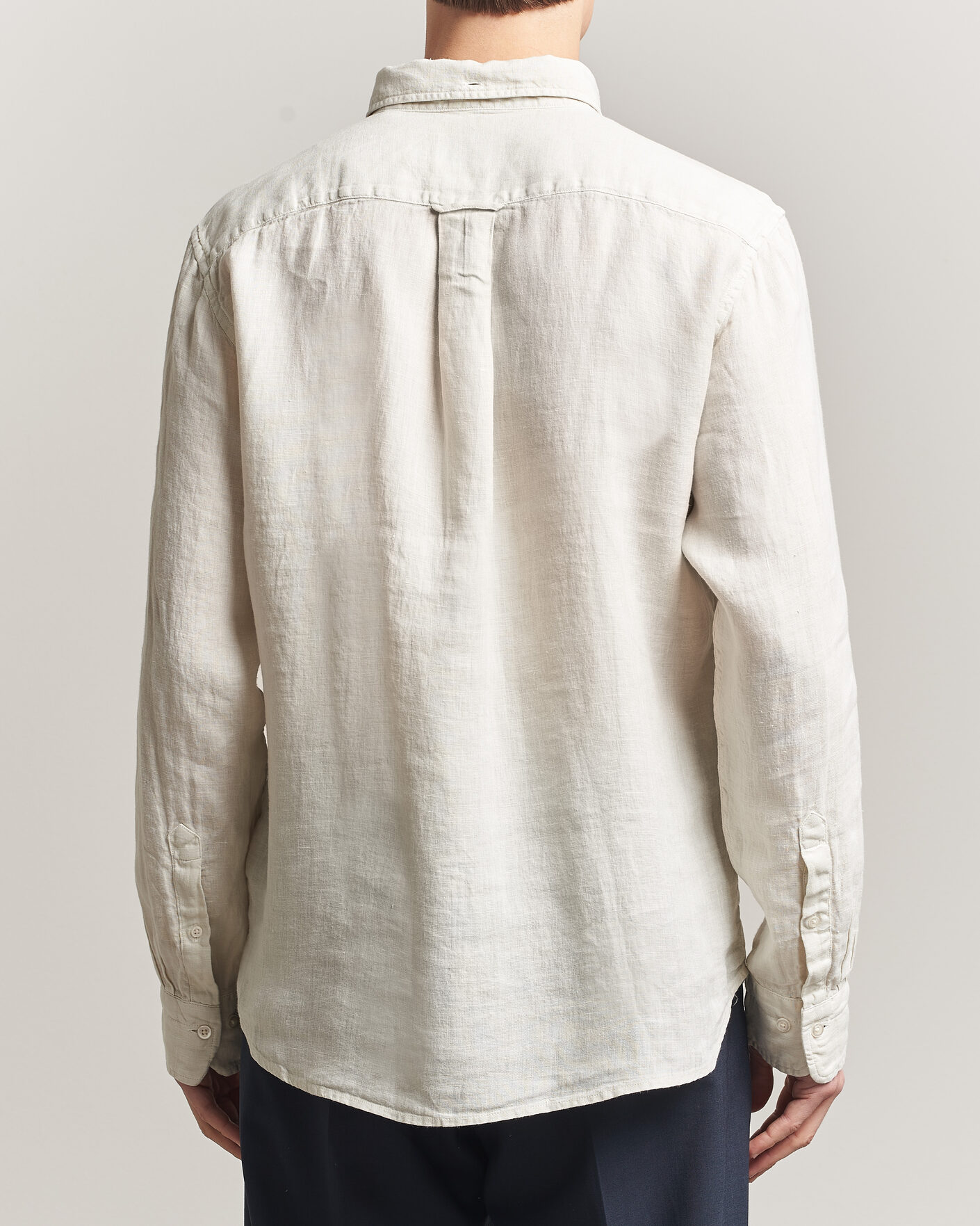 Hombres | Camisas | Gant | Regular Fit Garment Dyed Linen Shirt Sand