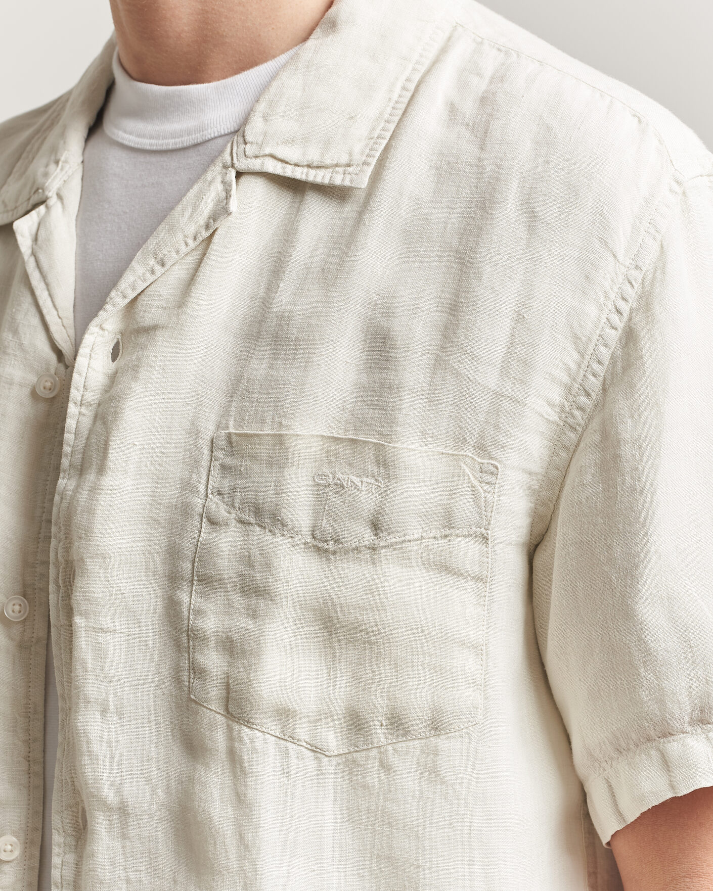 Hombres | Camisas | Gant | Regular Fit Garment Dyed Camp Shirrt Sand