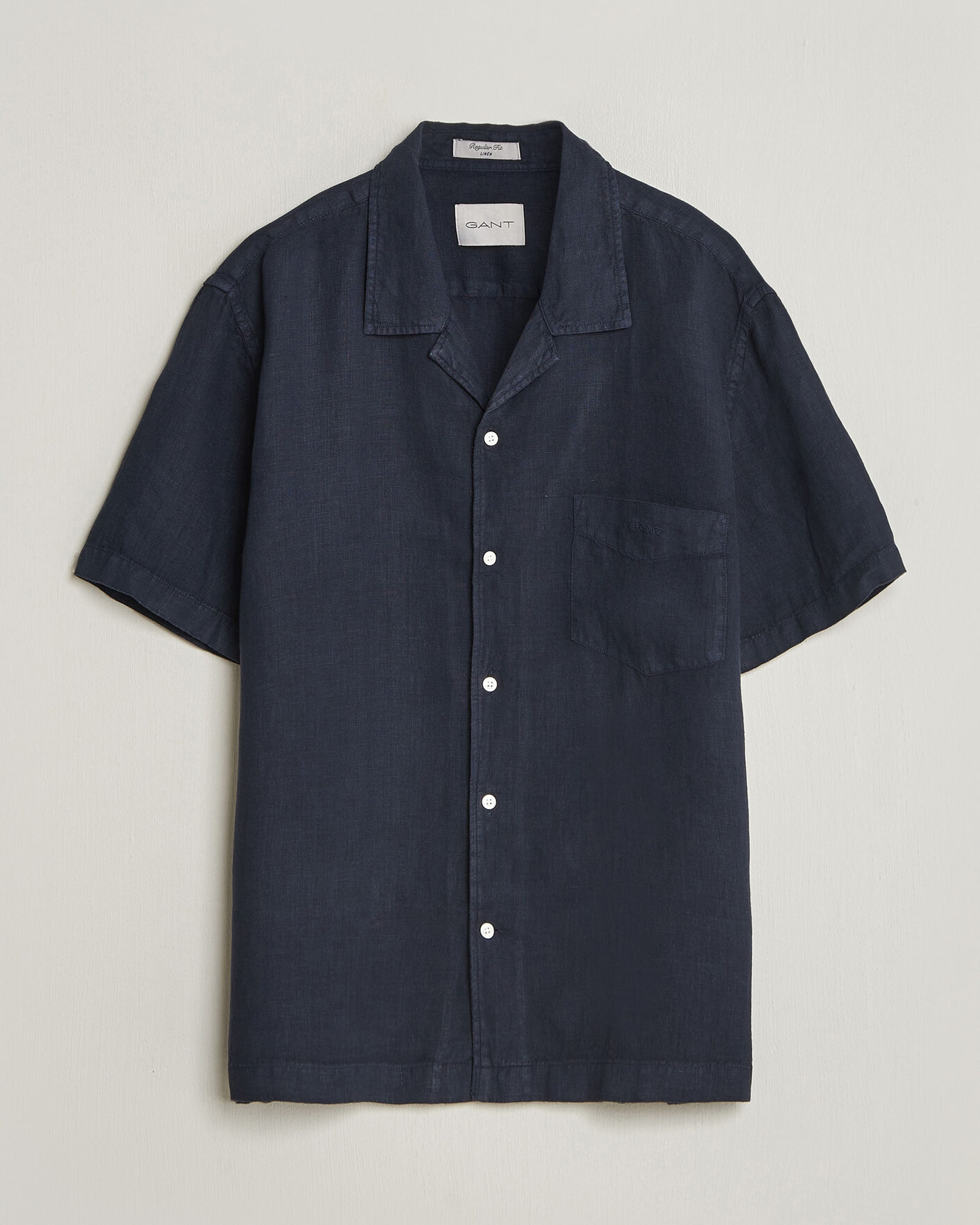Hombres | Camisas | Gant | Regular Fit Garment Dyed Camp Shirrt Evening Blue