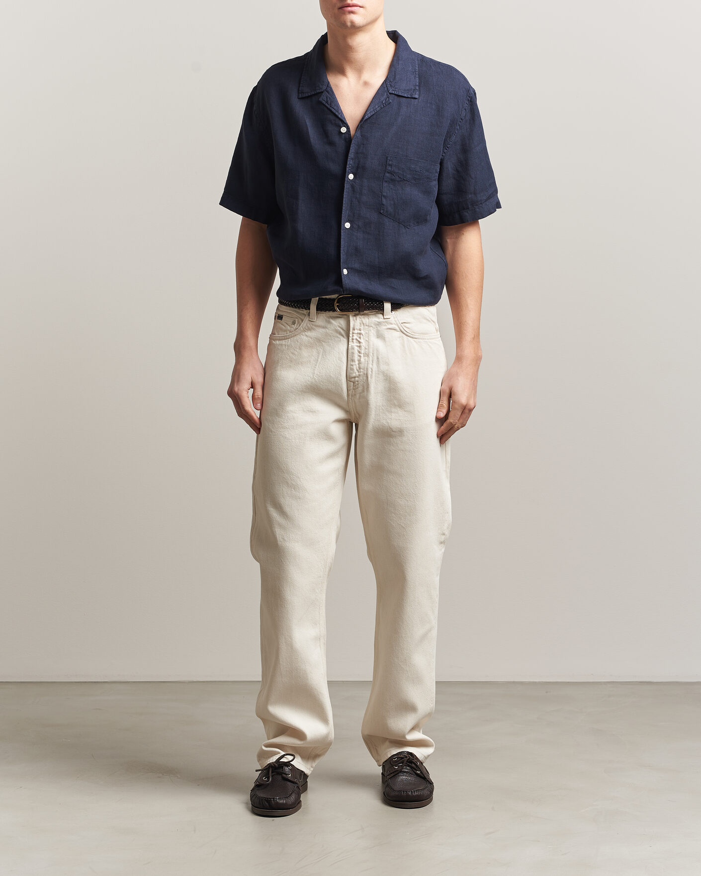 Hombres | Camisas | Gant | Regular Fit Garment Dyed Resort Shirt Blue