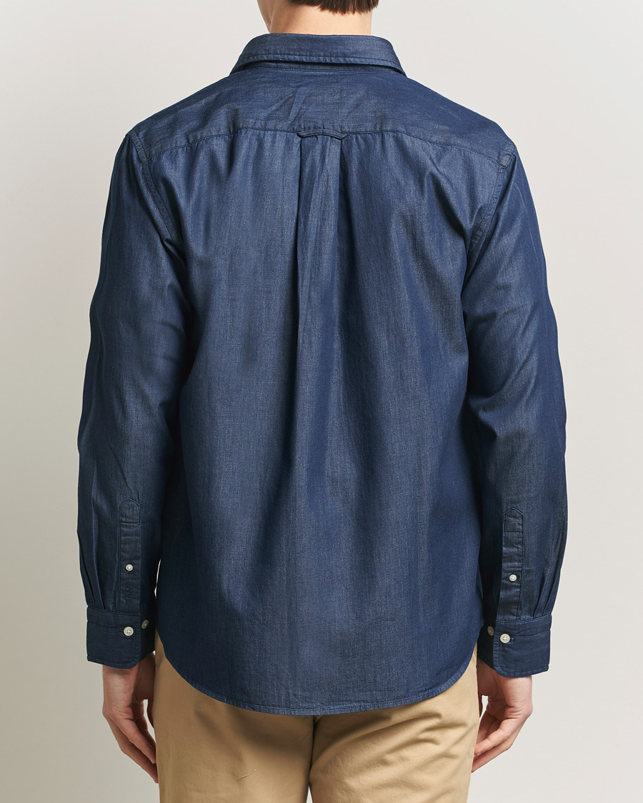 Hombres | Camisas | Gant | Regular Fit Indigo Twill Shirt Dark Indigo