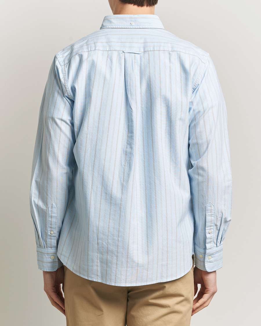 Hombres | Camisas | GANT | Regluar Fit Clsasic Oxford Striped Shirt Sky Blue
