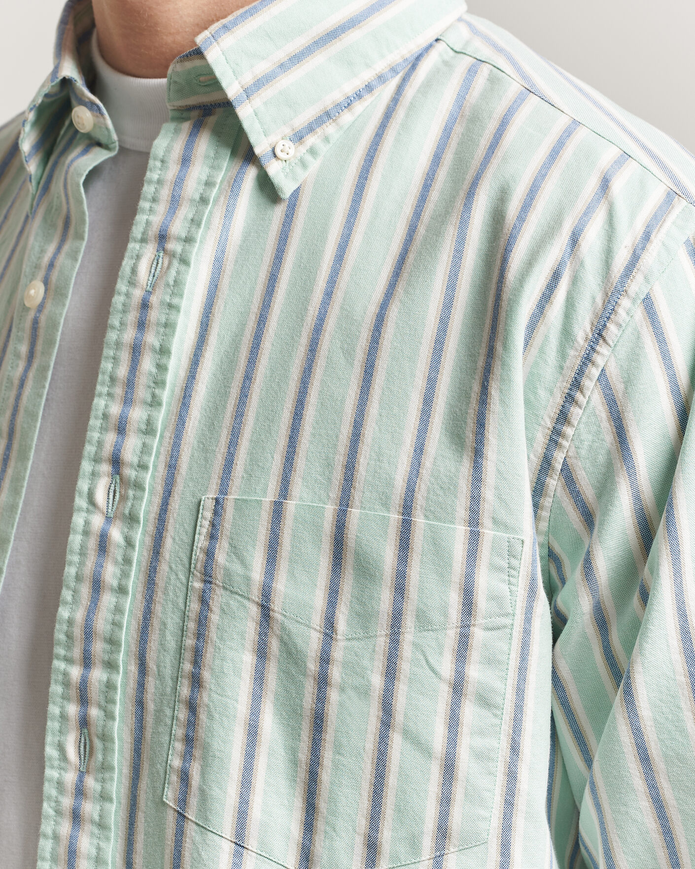 Hombres | Camisas | GANT | Regluar Fit Archive Oxford Shirt Washed Turquoise