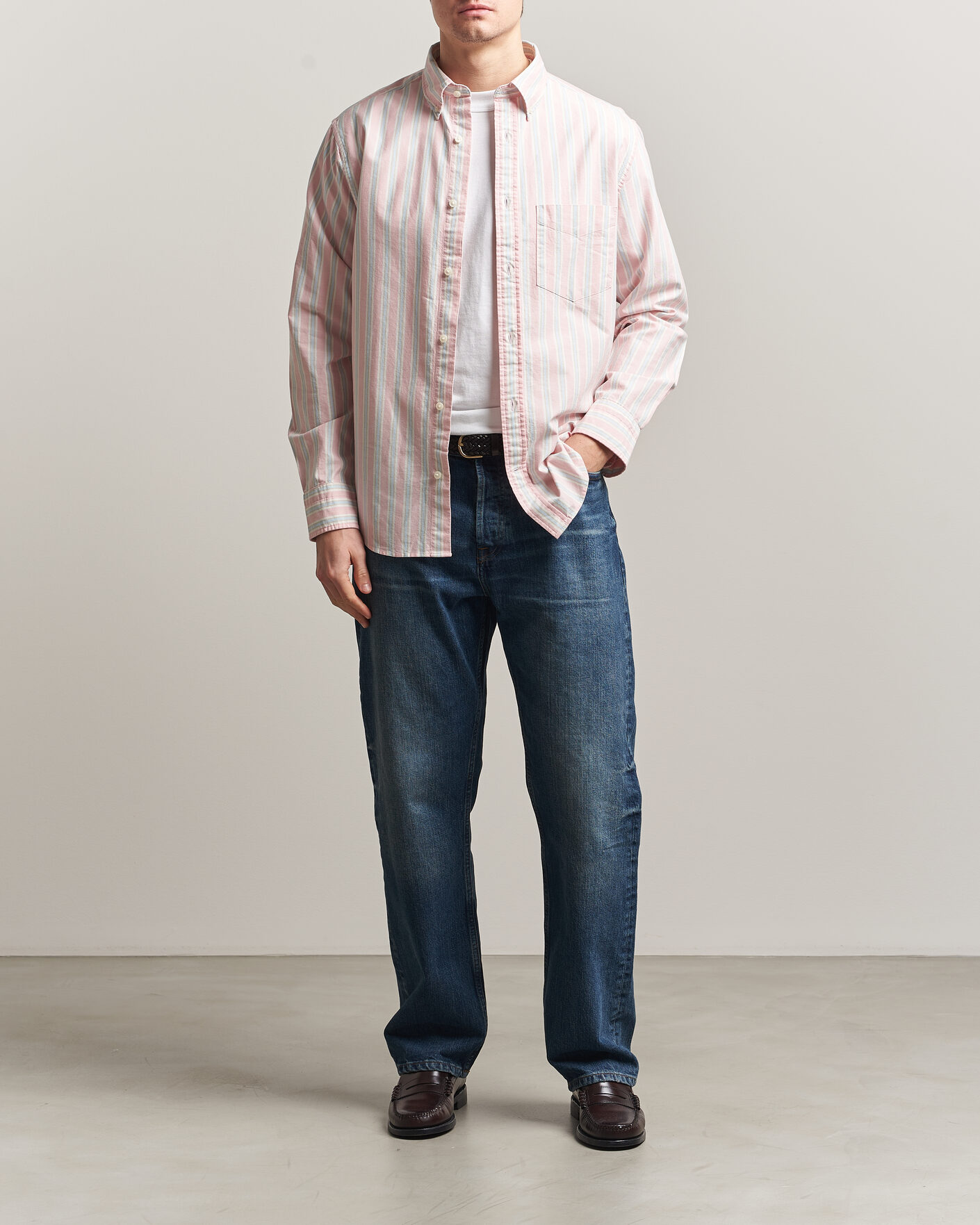 Hombres | Camisas | GANT | Regluar Fit Archive Oxford Shirt Washed Pink