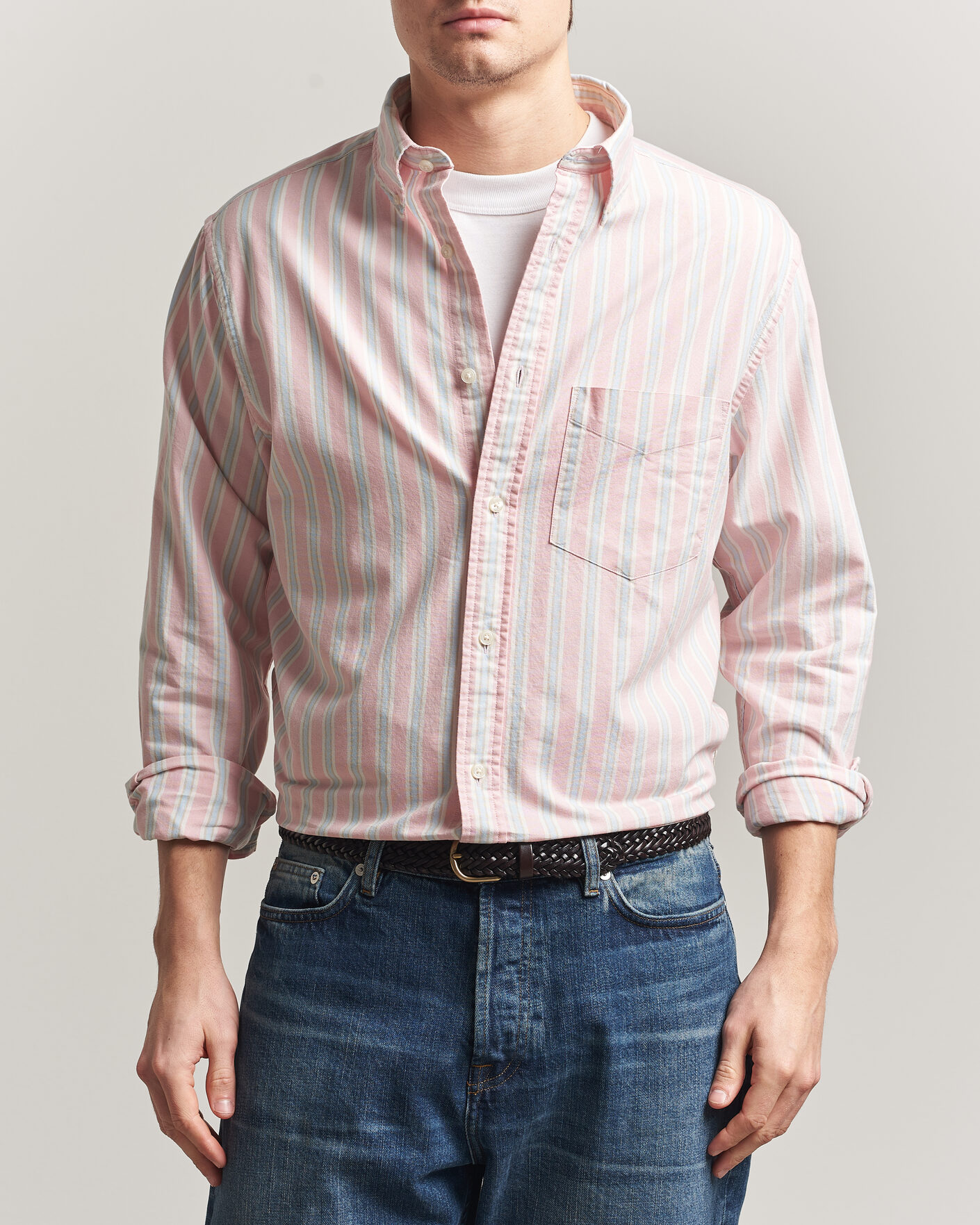 Hombres | Camisas | GANT | Regluar Fit Archive Oxford Shirt Washed Pink