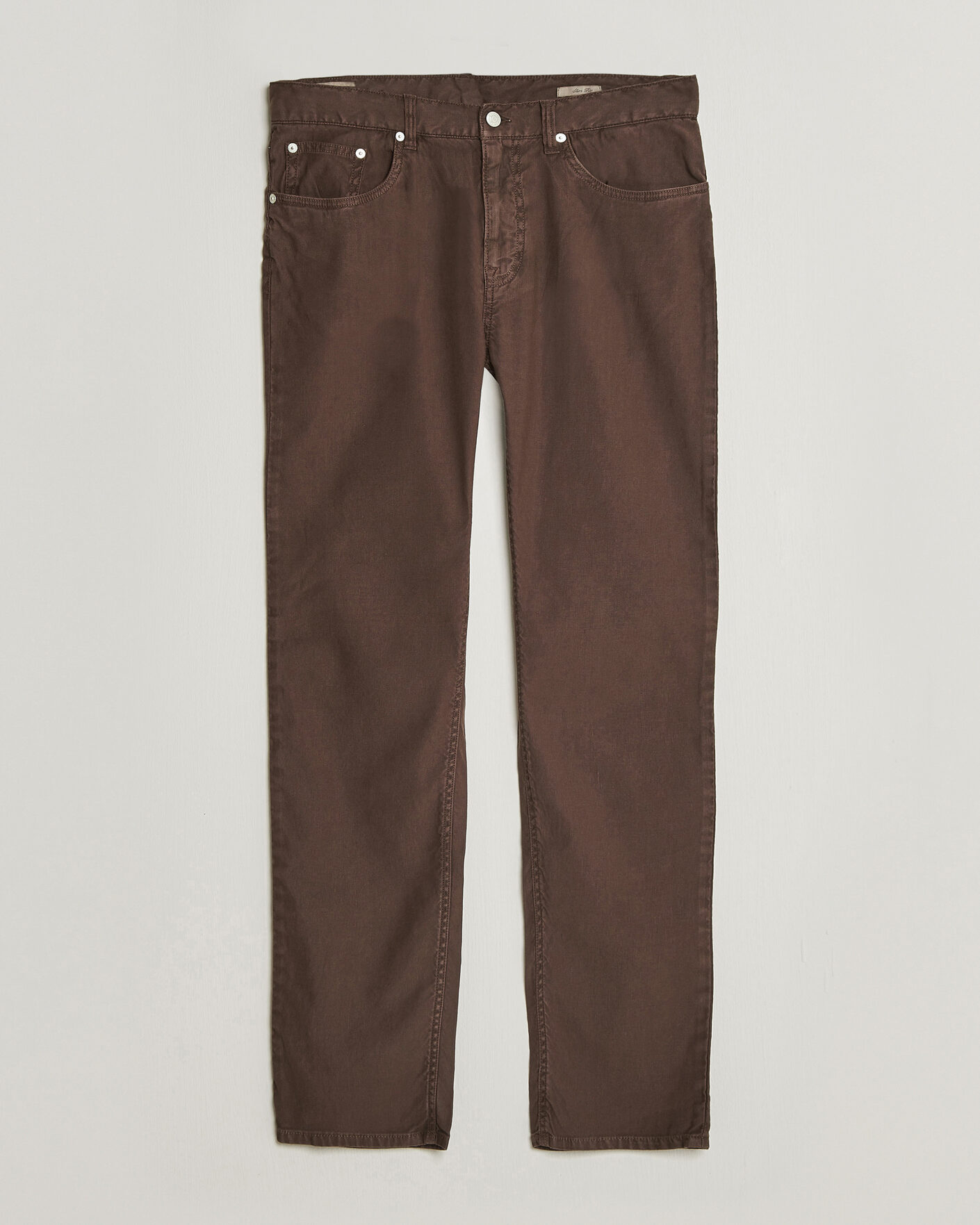 Hombres | Pantalones | Gant | Slim Fit Cotton/Linen 5-Pocket Pants Rich Brown