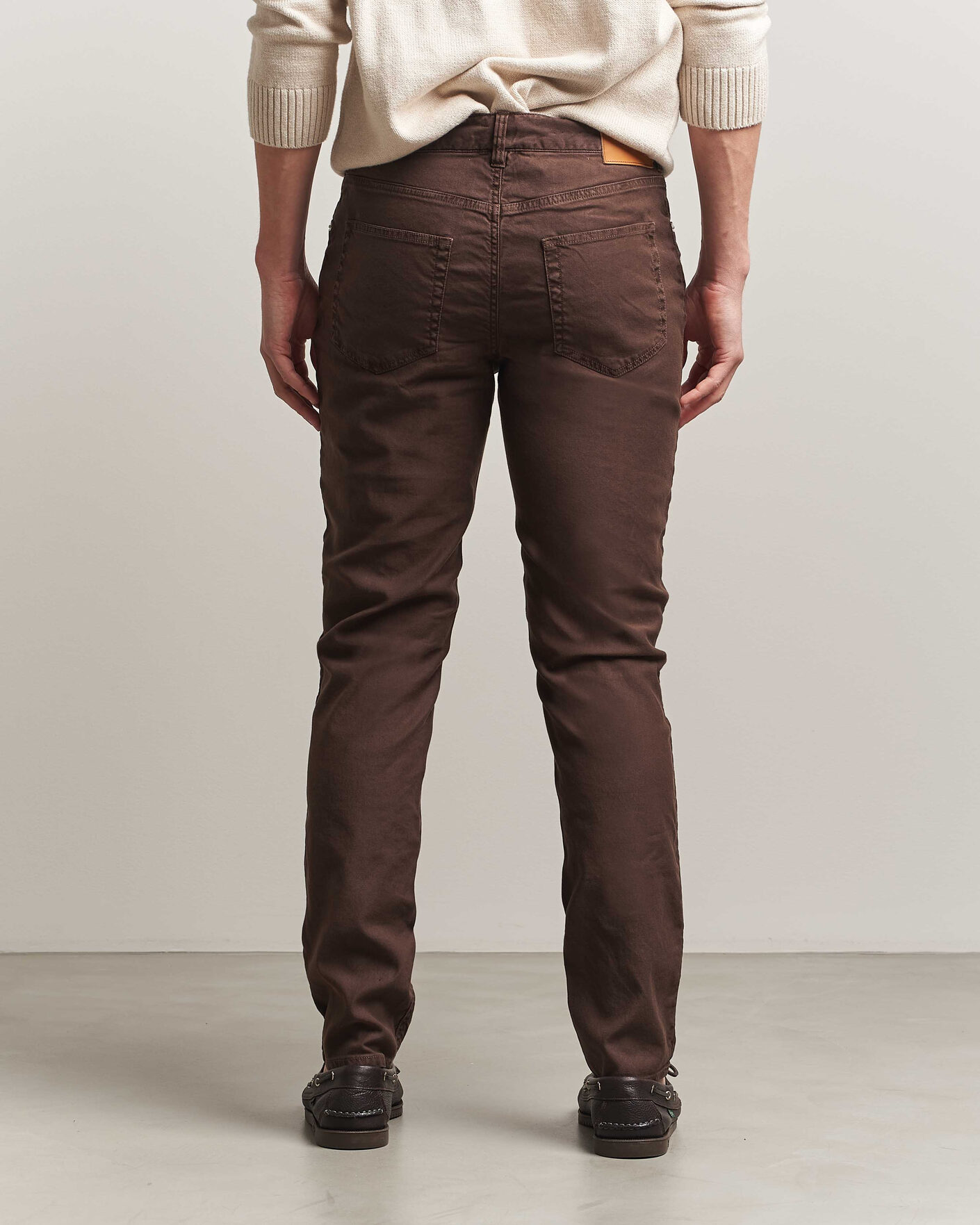 Hombres | Pantalones | Gant | Slim Fit Cotton/Linen 5-Pocket Pants Rich Brown