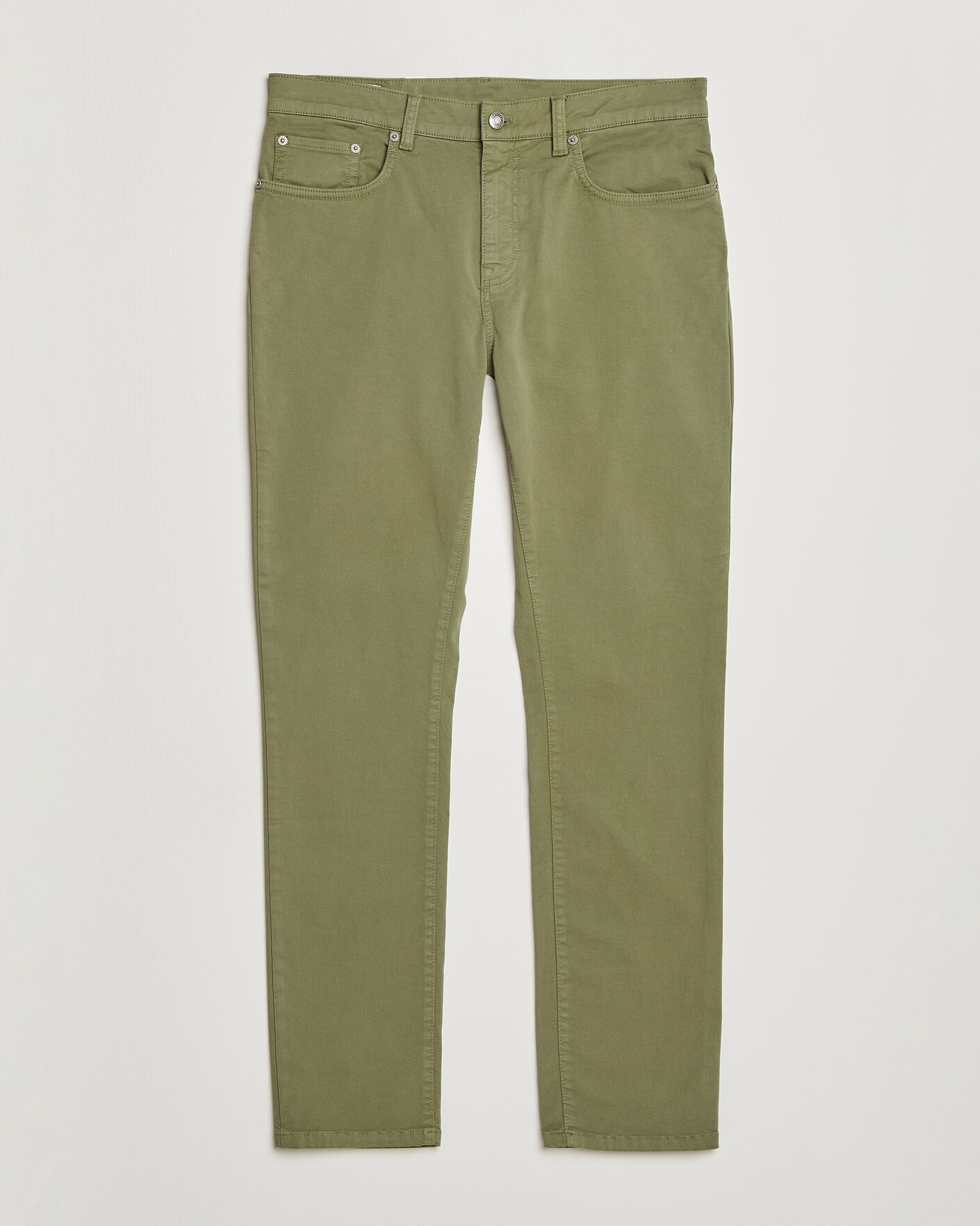 Hombres | Pantalones | GANT | Slim Fit Desert 5-Pocket Pants Dry Herb Green