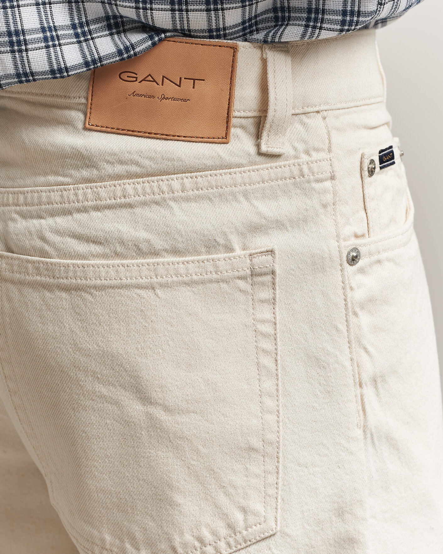 Hombres | Vaqueros | Gant | Straight Fit Jeans Ecru