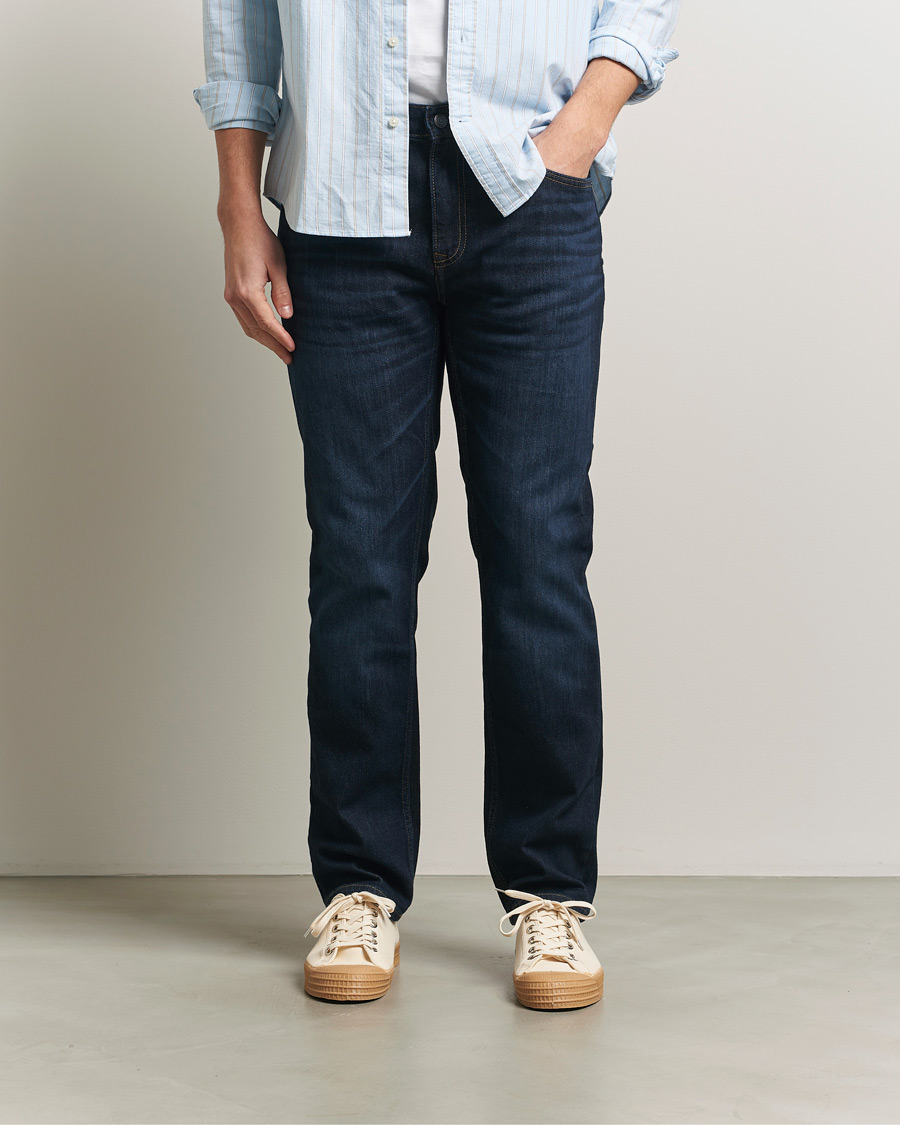 Hombres | Pantalones | Gant | Regular Fit Jeans Dark Blue Broken In
