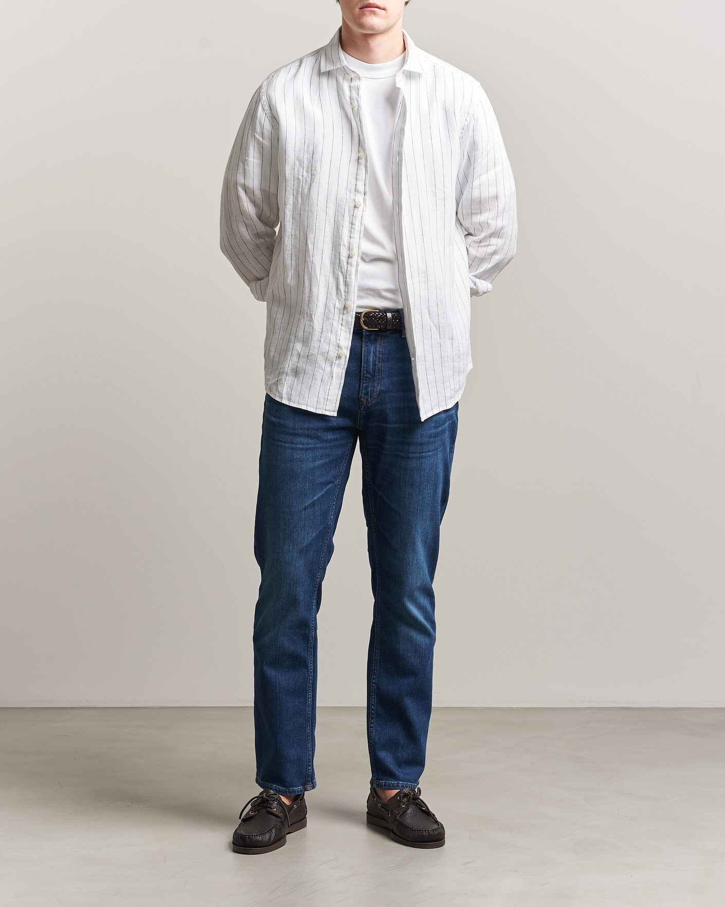 Hombres | Pantalones | Gant | Regular Fit Jeans Mid Blue Worn In
