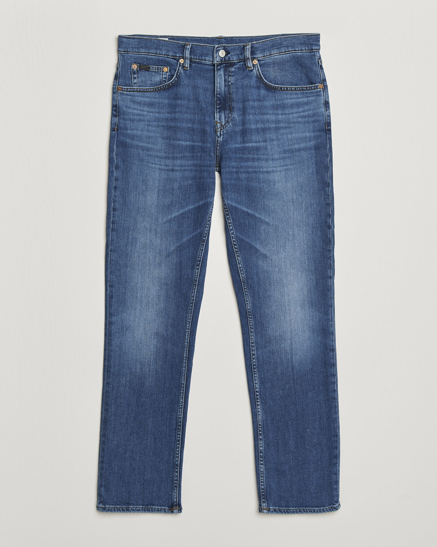 Hombres | Vaqueros | GANT | Regular Fit Jeans Mid Blue Broken In