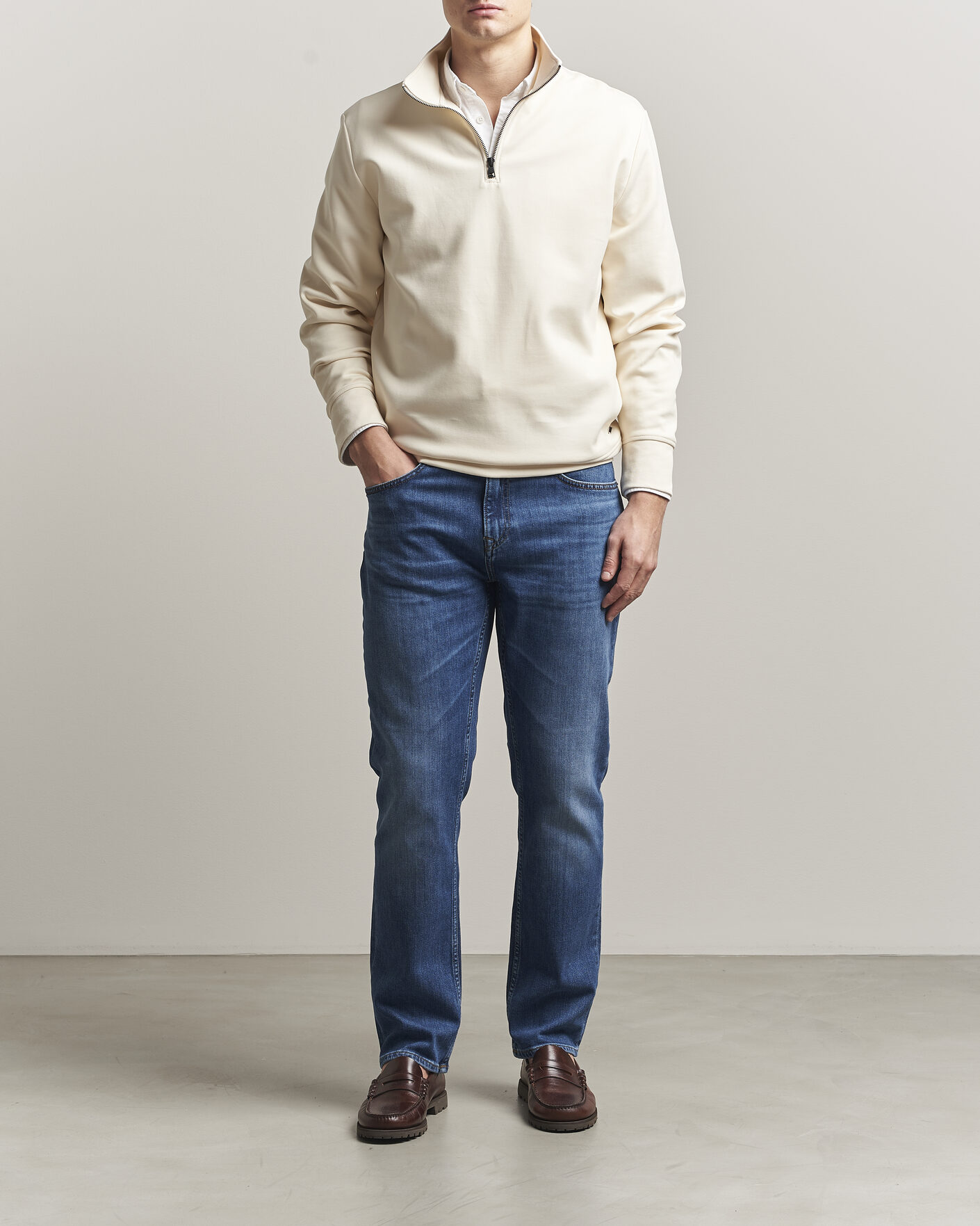 Hombres | Vaqueros | Gant | Regular Fit Jeans Mid Blue Broken In