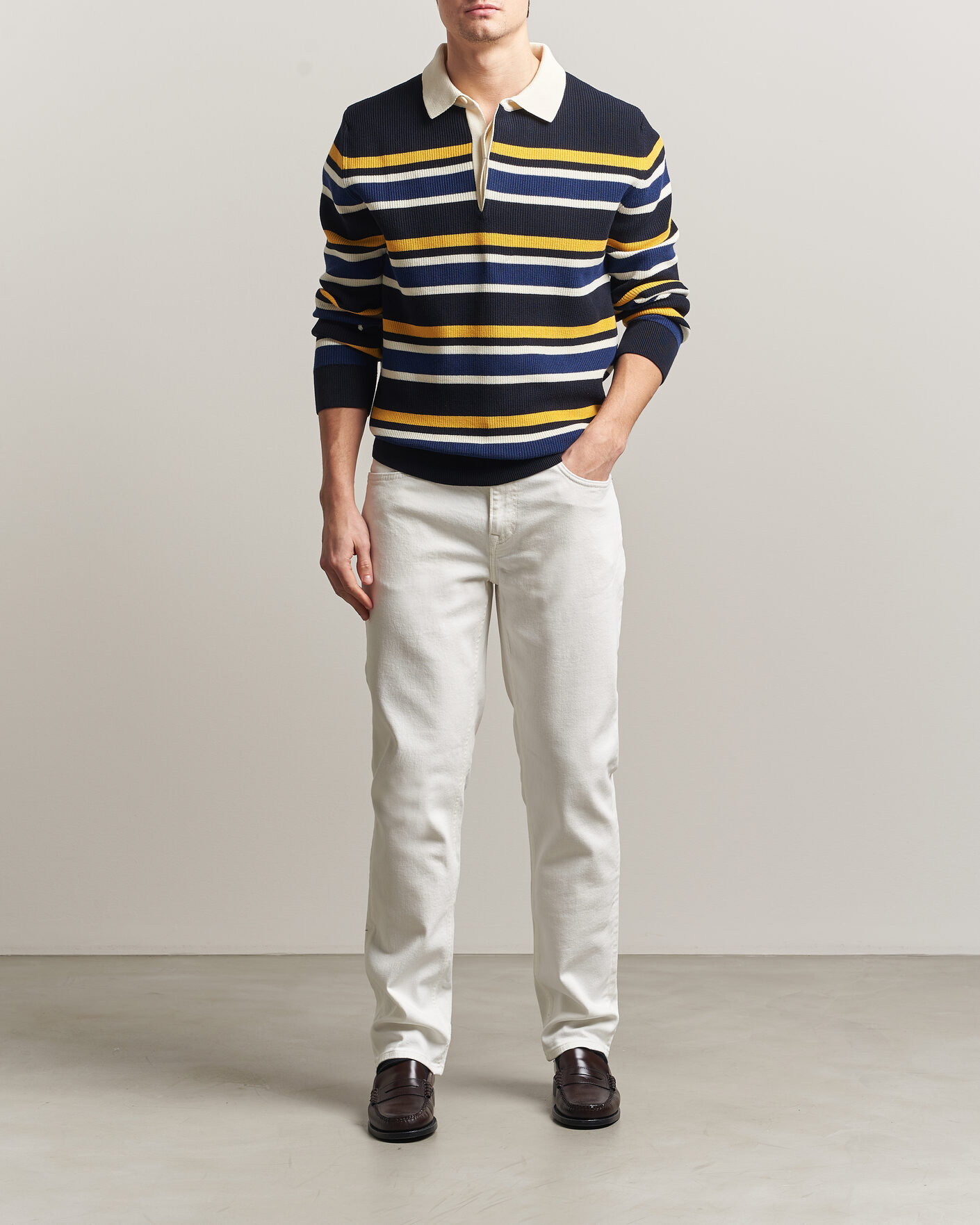 Hombres | Pantalones | Gant | Regular Fit Jeans Eggshell