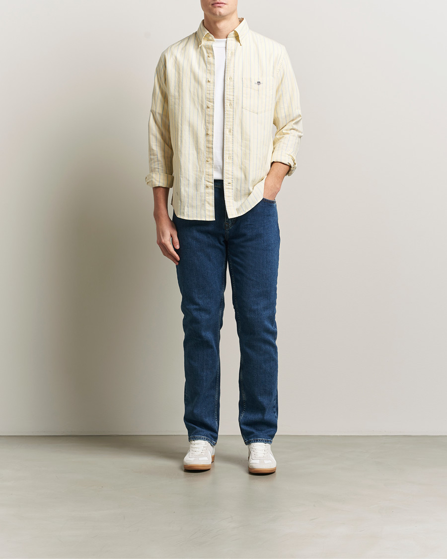 Hombres | Pantalones | Gant | Regular Fit Jeans Mid Blue Vintage