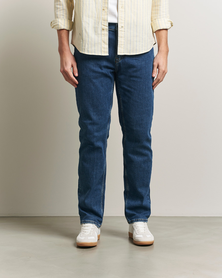 Hombres | Pantalones | Gant | Regular Fit Jeans Mid Blue Vintage
